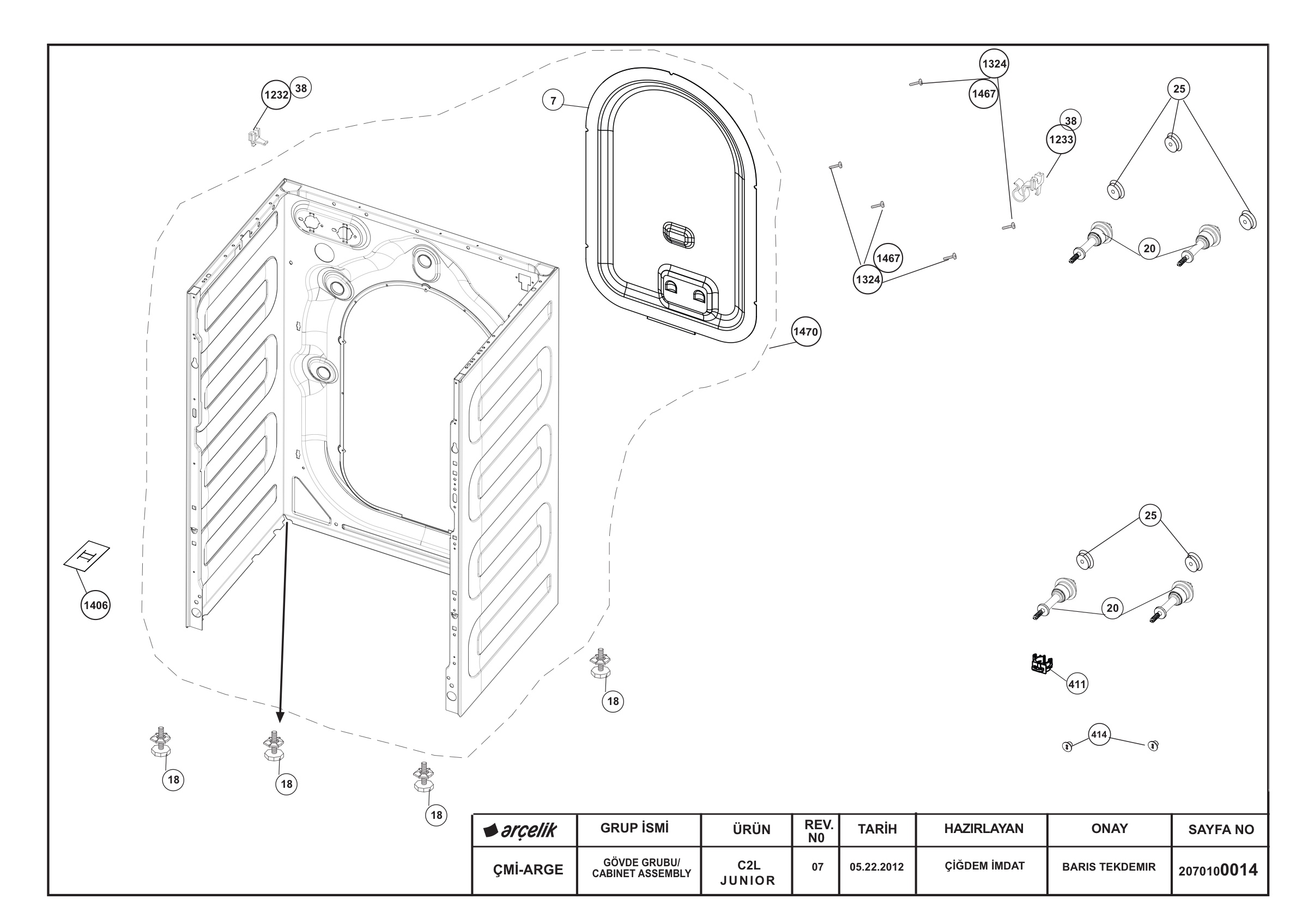 CABINET ASSEMBLY REV-07