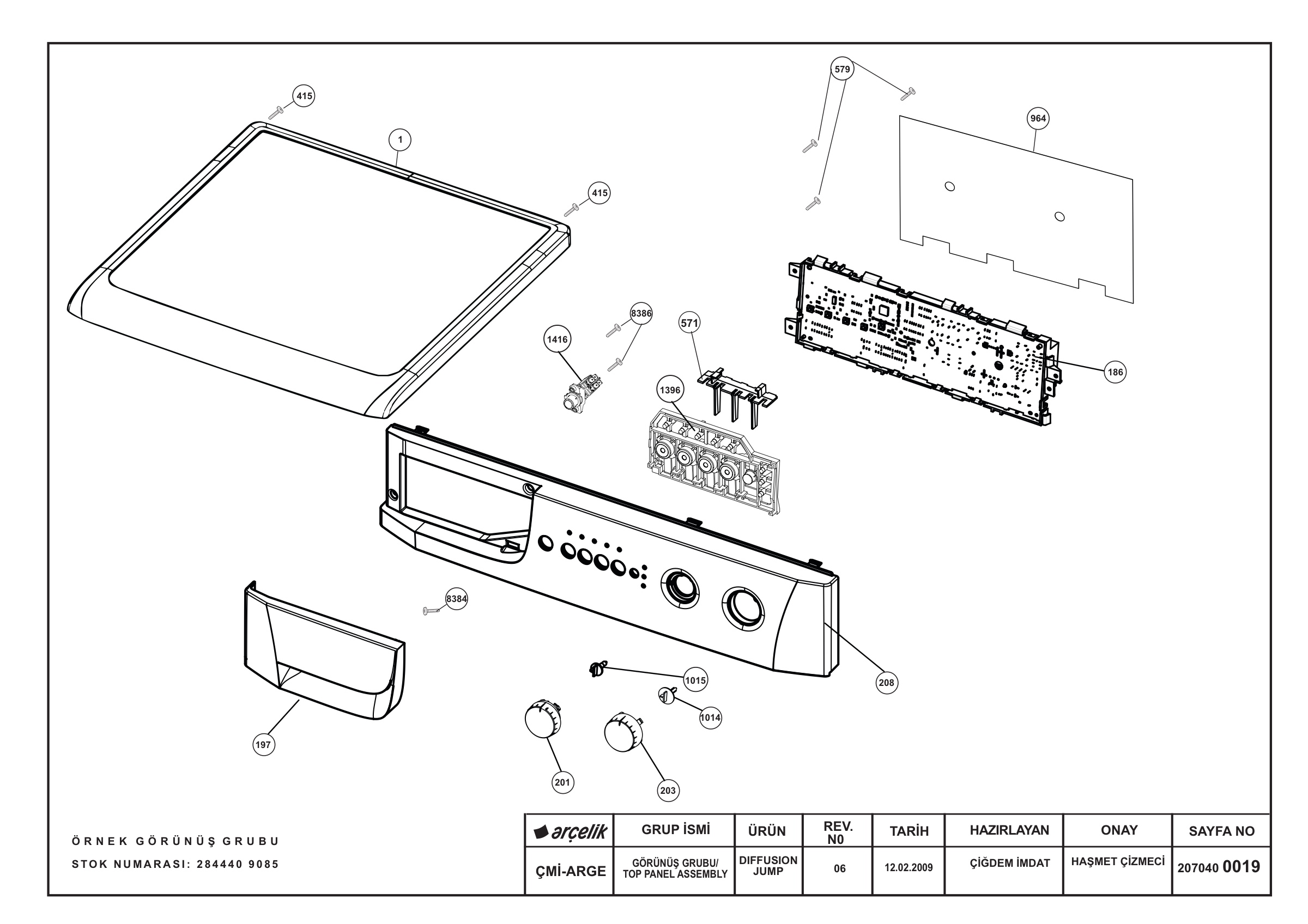 TOP PANEL ASSEMBLY DIFFUSION JUMP (REV_06)