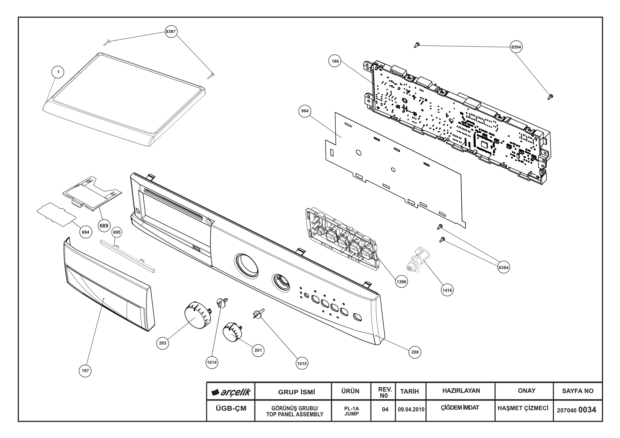 TOP PANEL ASSEMBLY REV-04