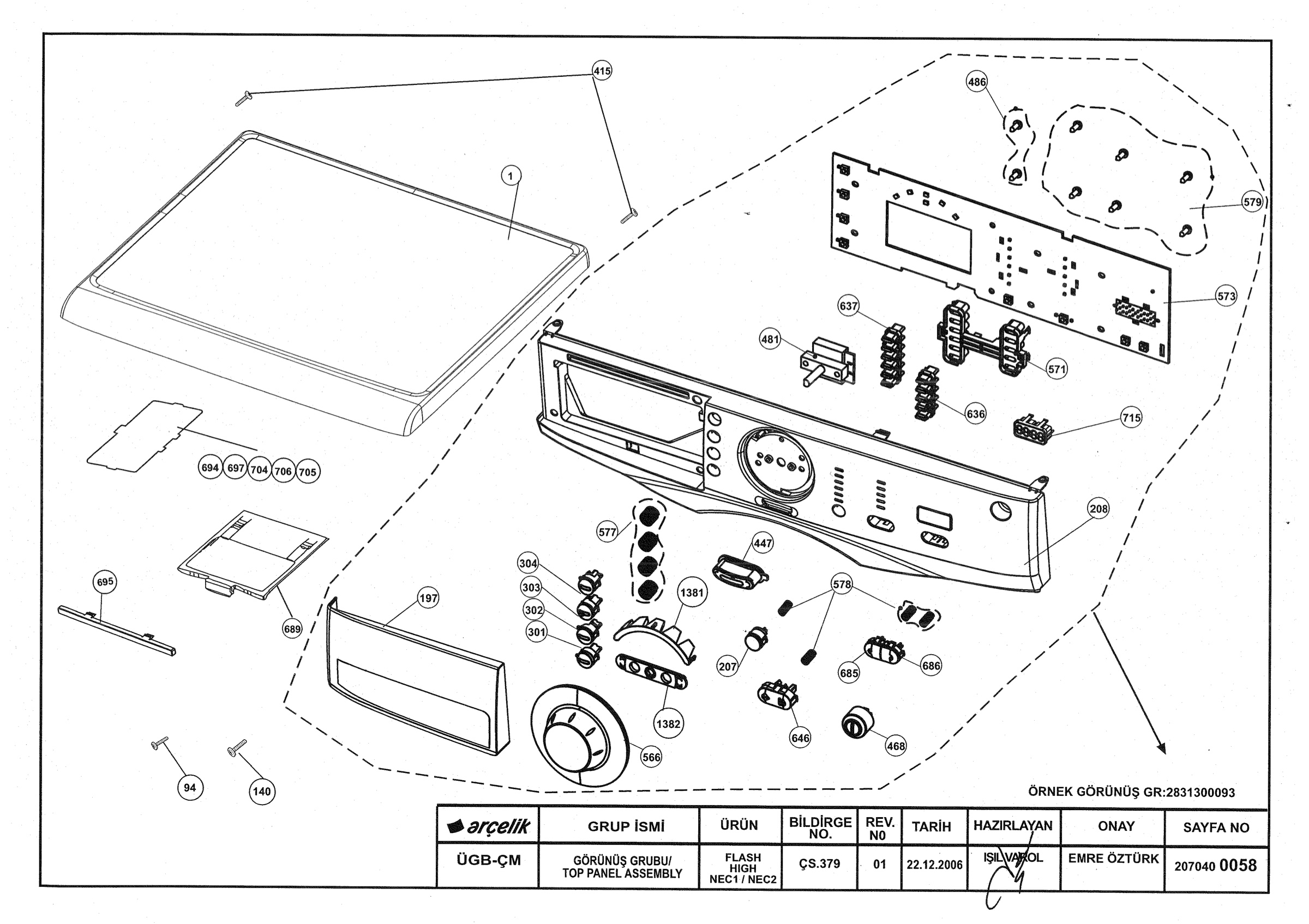 TOP PANEL ASSEMBLY(REV01)