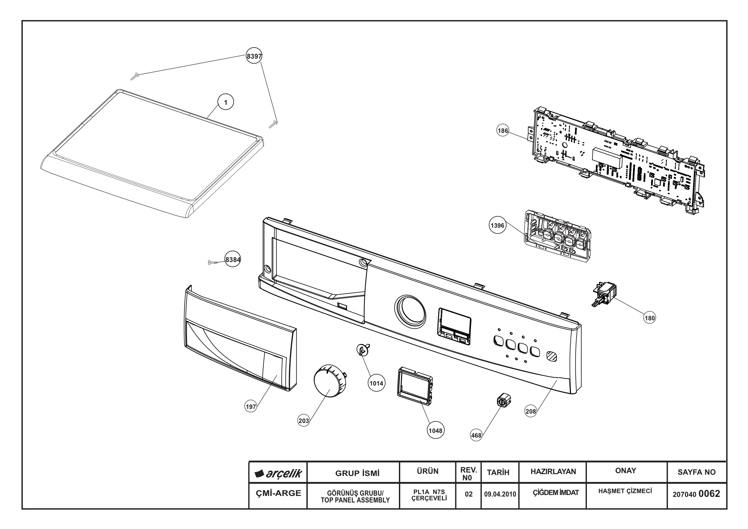 TOP PANEL ASSEMBLY REV-02