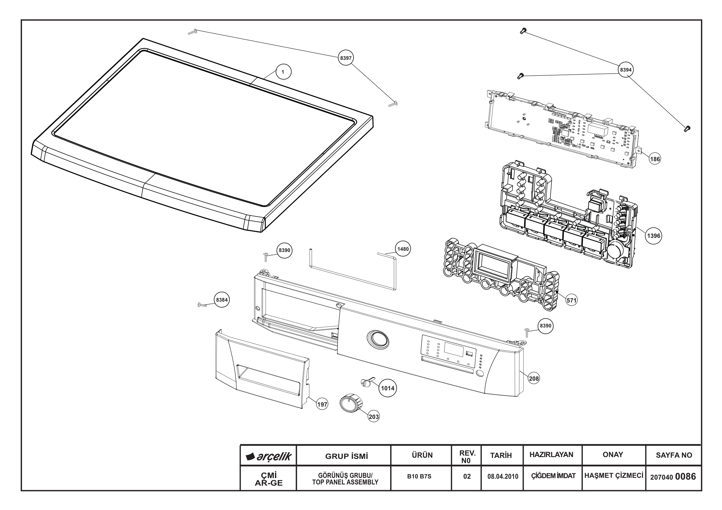 TOP PANEL ASSEMBLY REV-02