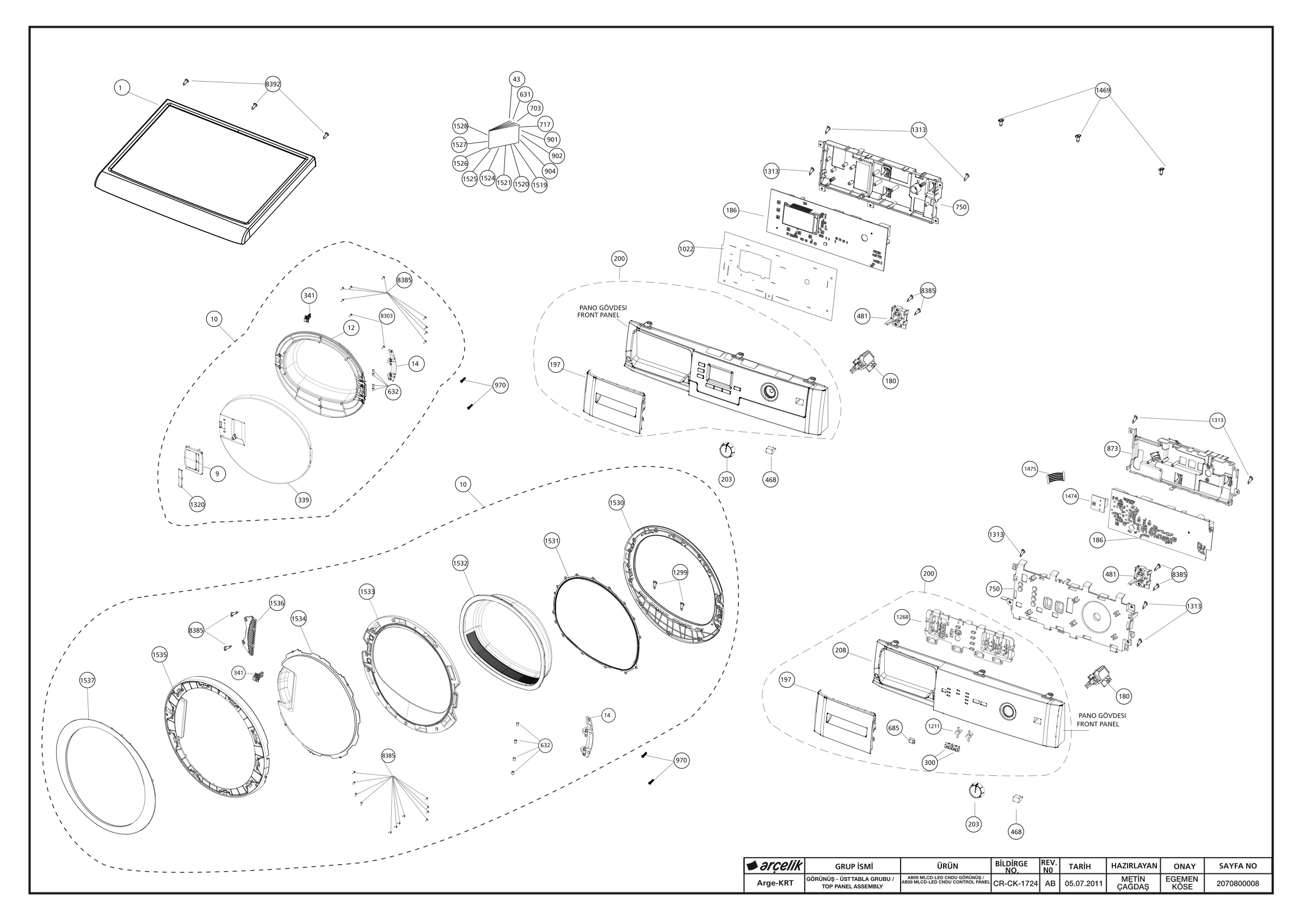 PANEL_FRONTDOOR_TOP PANEL ASSY_AB09_AB10