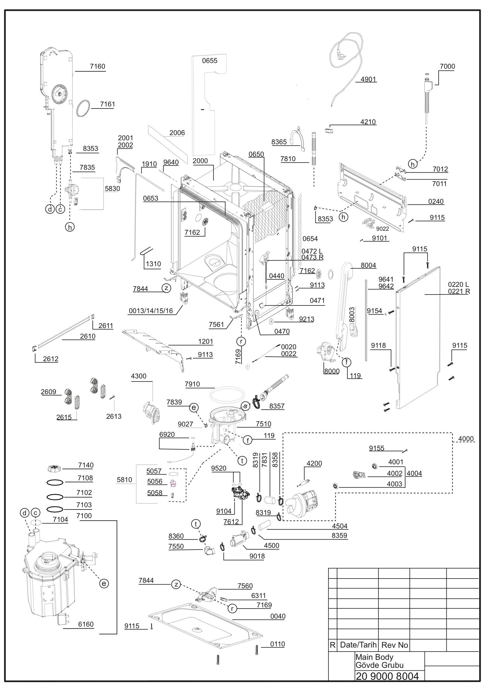 EXPLODED VIEW (MA?N BODY)