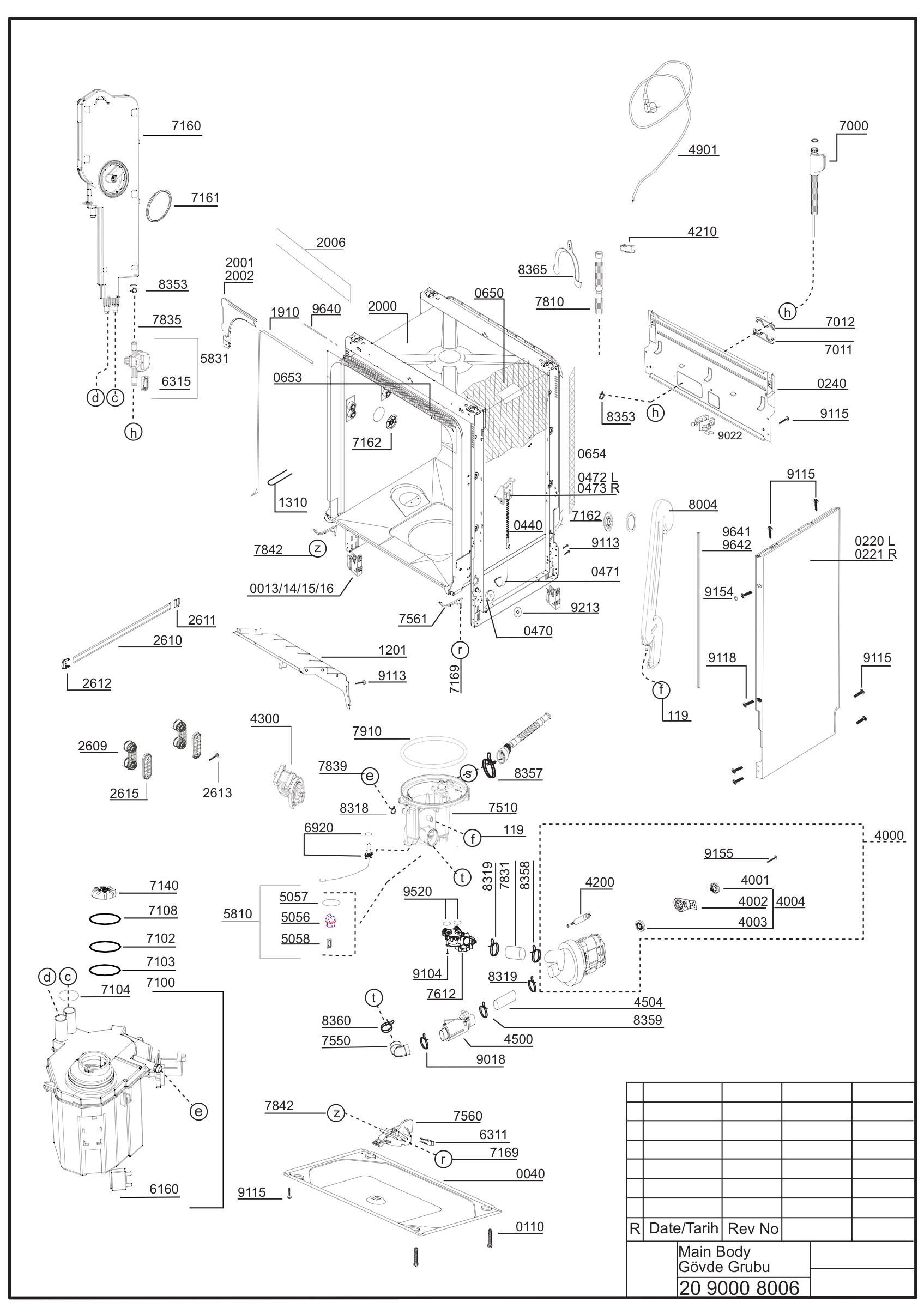 EXPLODED VIEW (MA?N BODY)