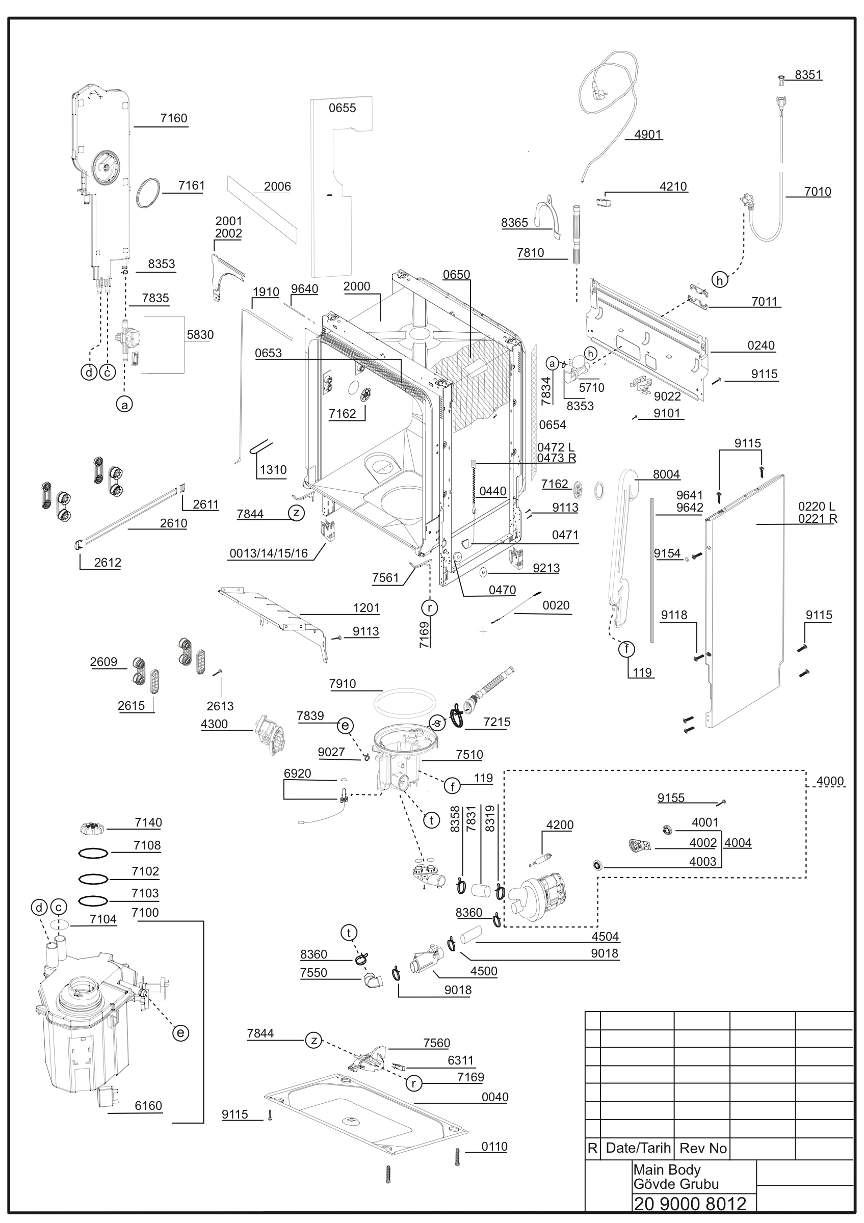 EXPLODED VIEW (MA?N BODY)