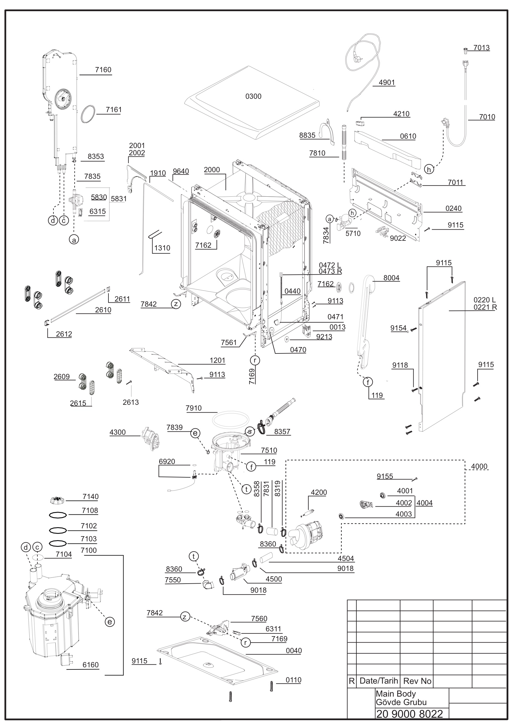 EXPLODED VIEW (MA?N BODY)