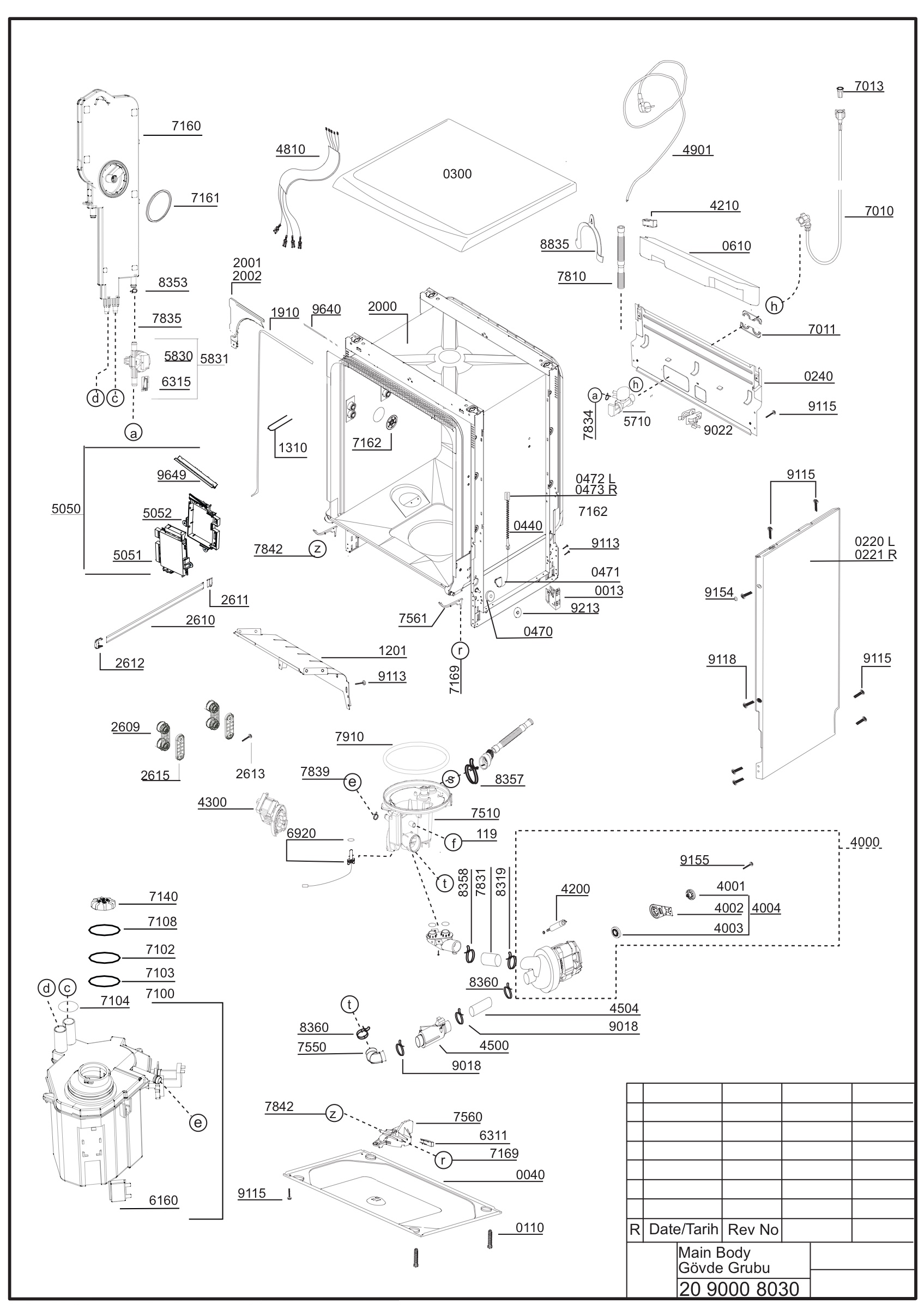 EXPLODED VIEW (MA?N BODY)