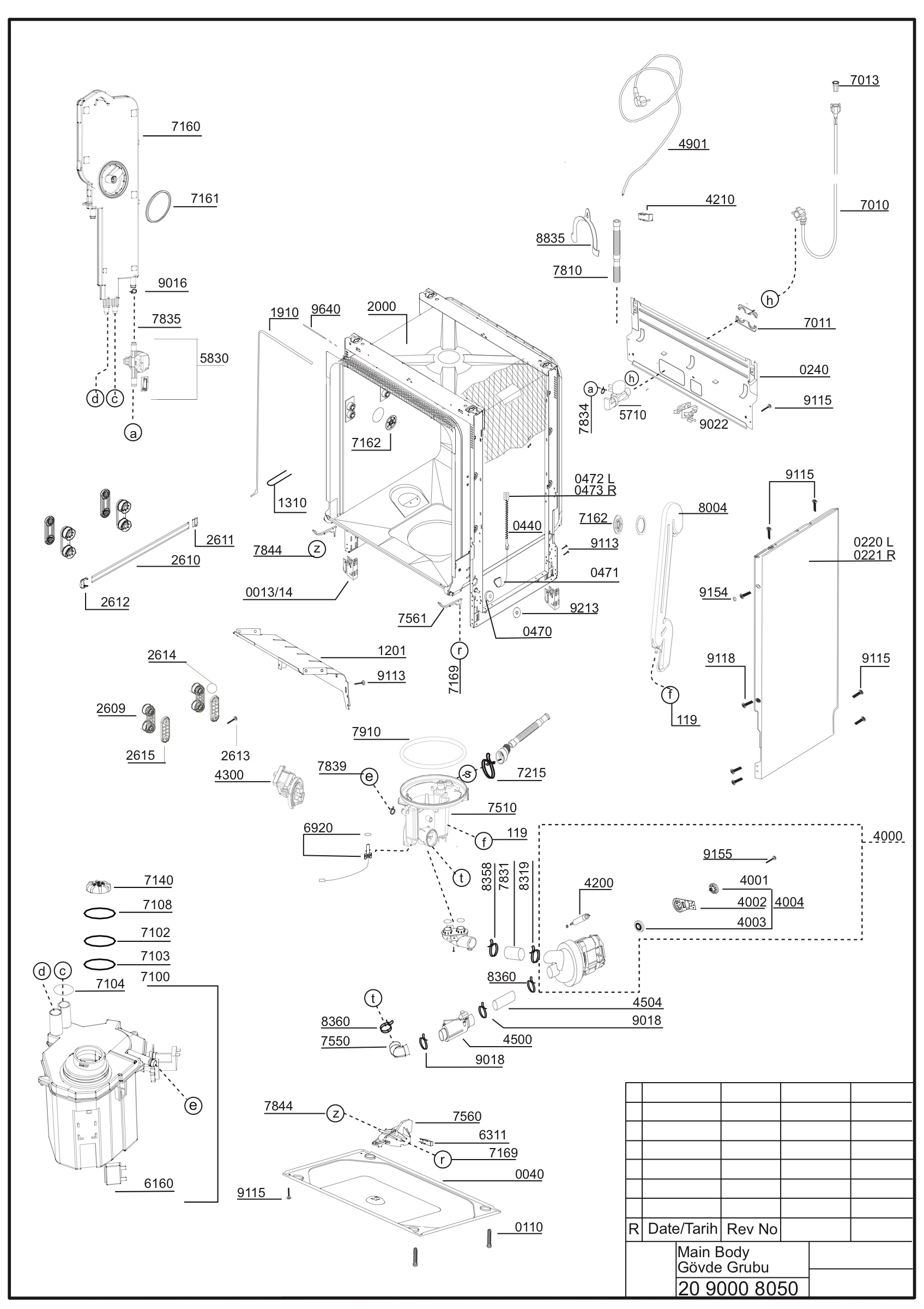 EXPLODED VIEW (MA?N BODY)