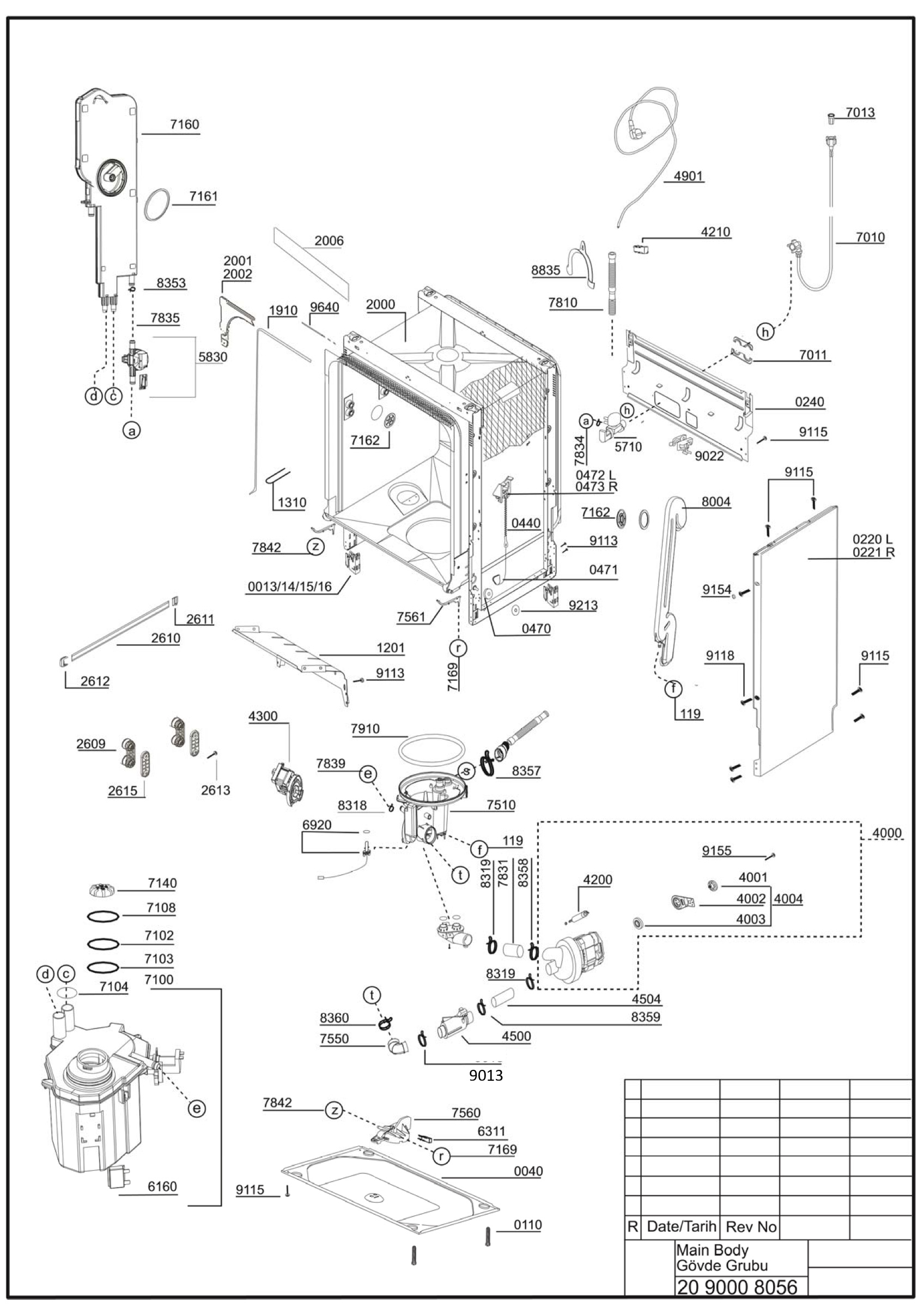 EXPLODED VIEW (MA?N BODY)
