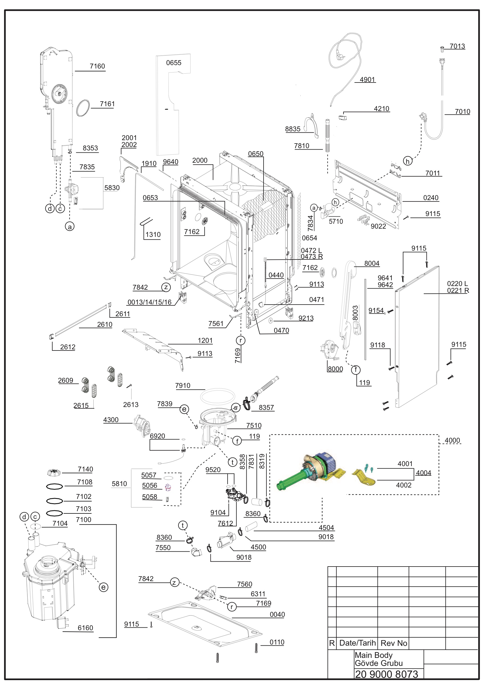 EXPLODED VIEW (MA?N BODY)