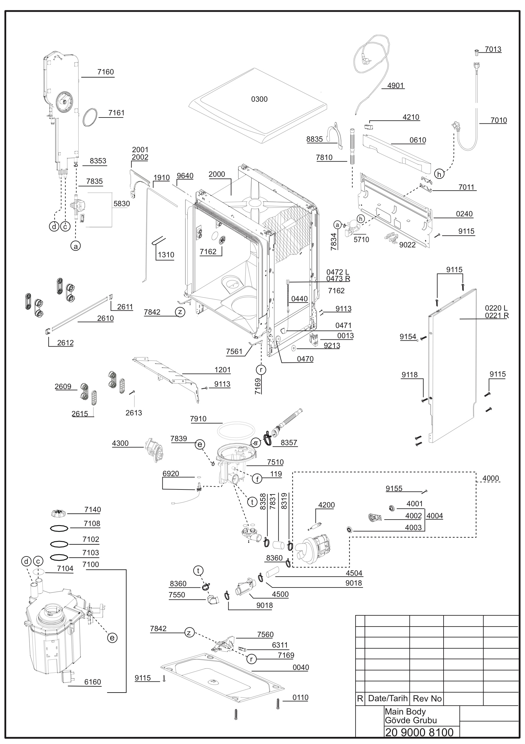 EXPLODED VIEW (MA?N BODY)