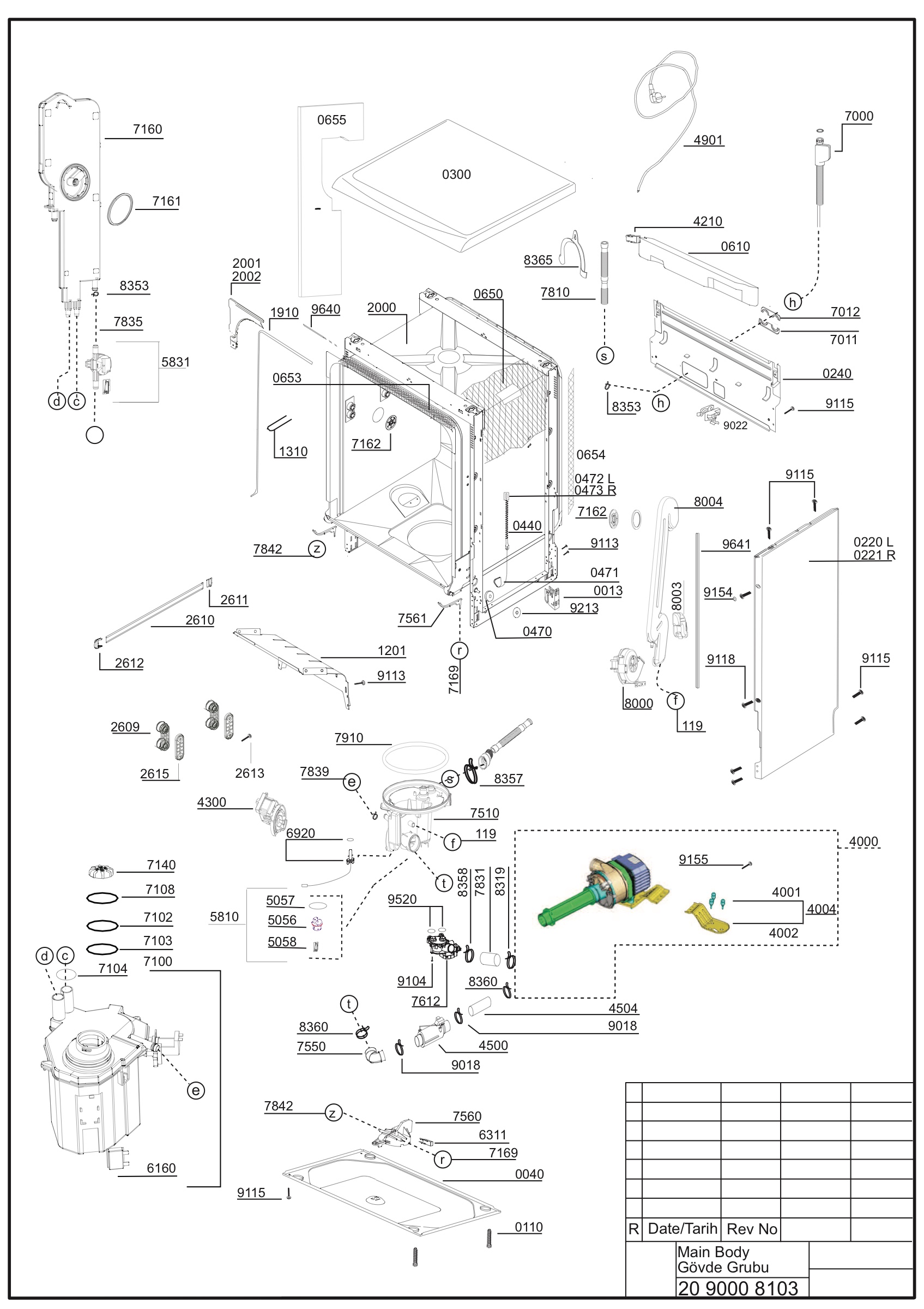 EXPLODED VIEW (MA?N BODY)