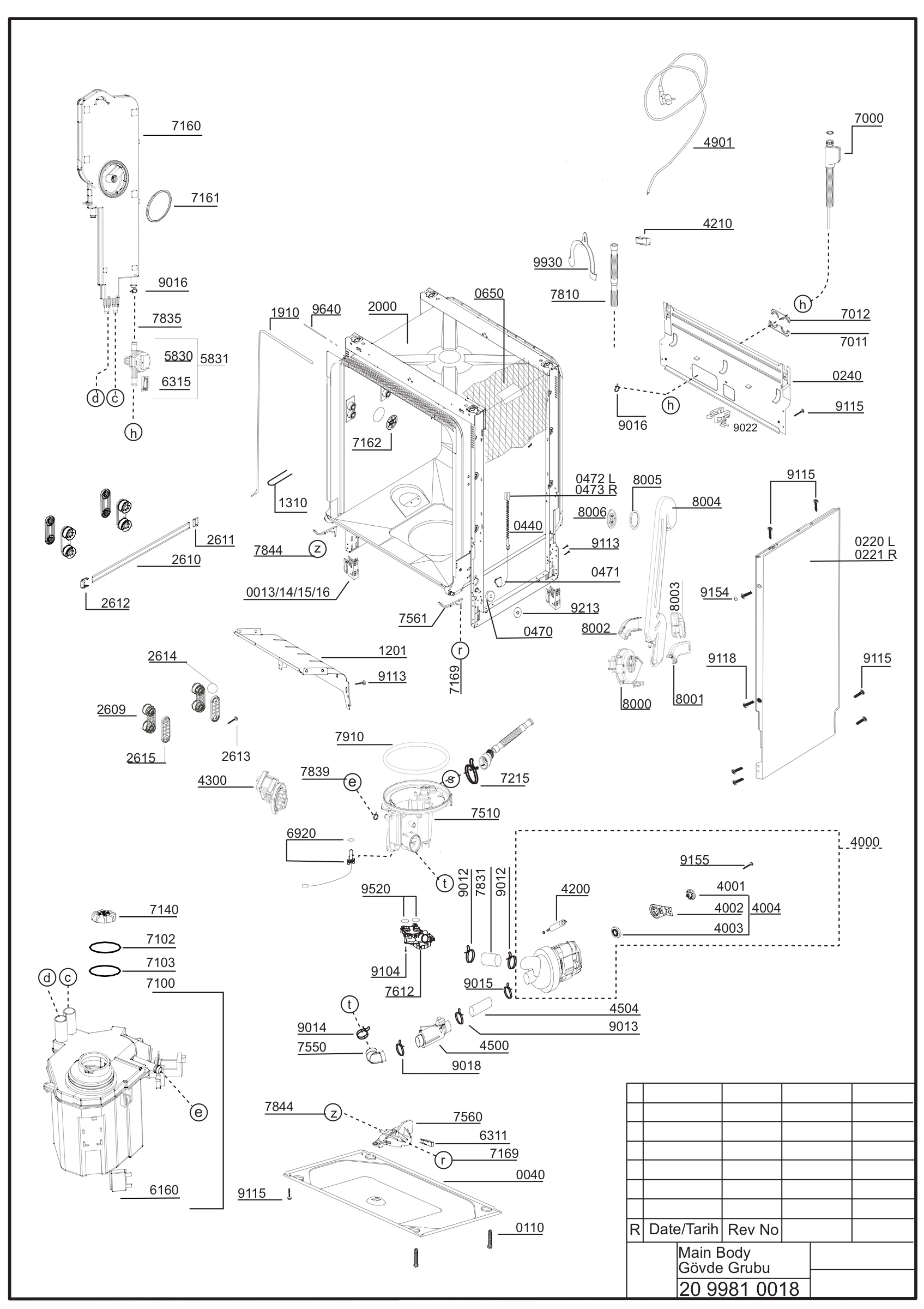 EXPLODED VIEW (MA?N BODY)