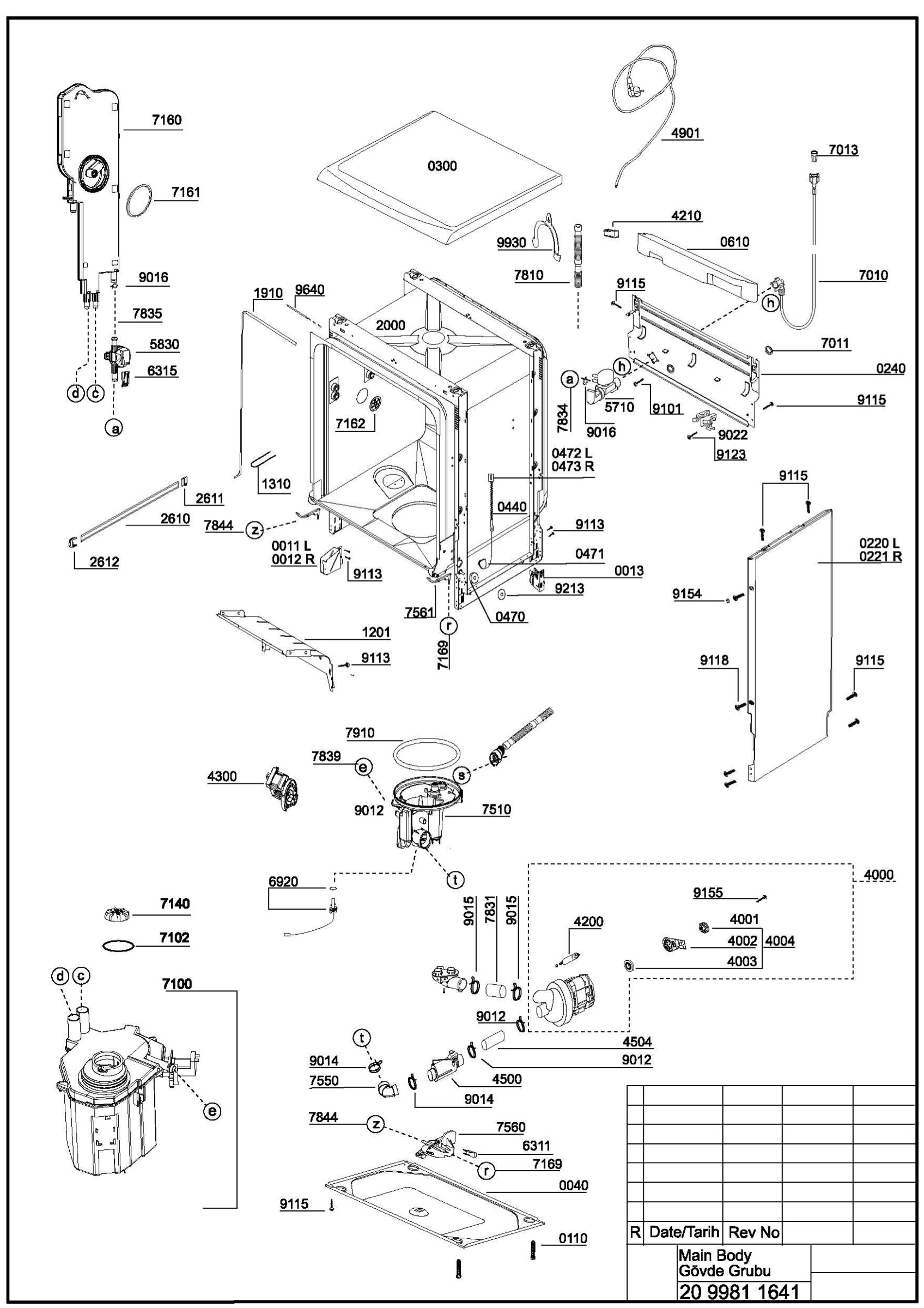 EXPLODED VIEW (MA?N BODY)