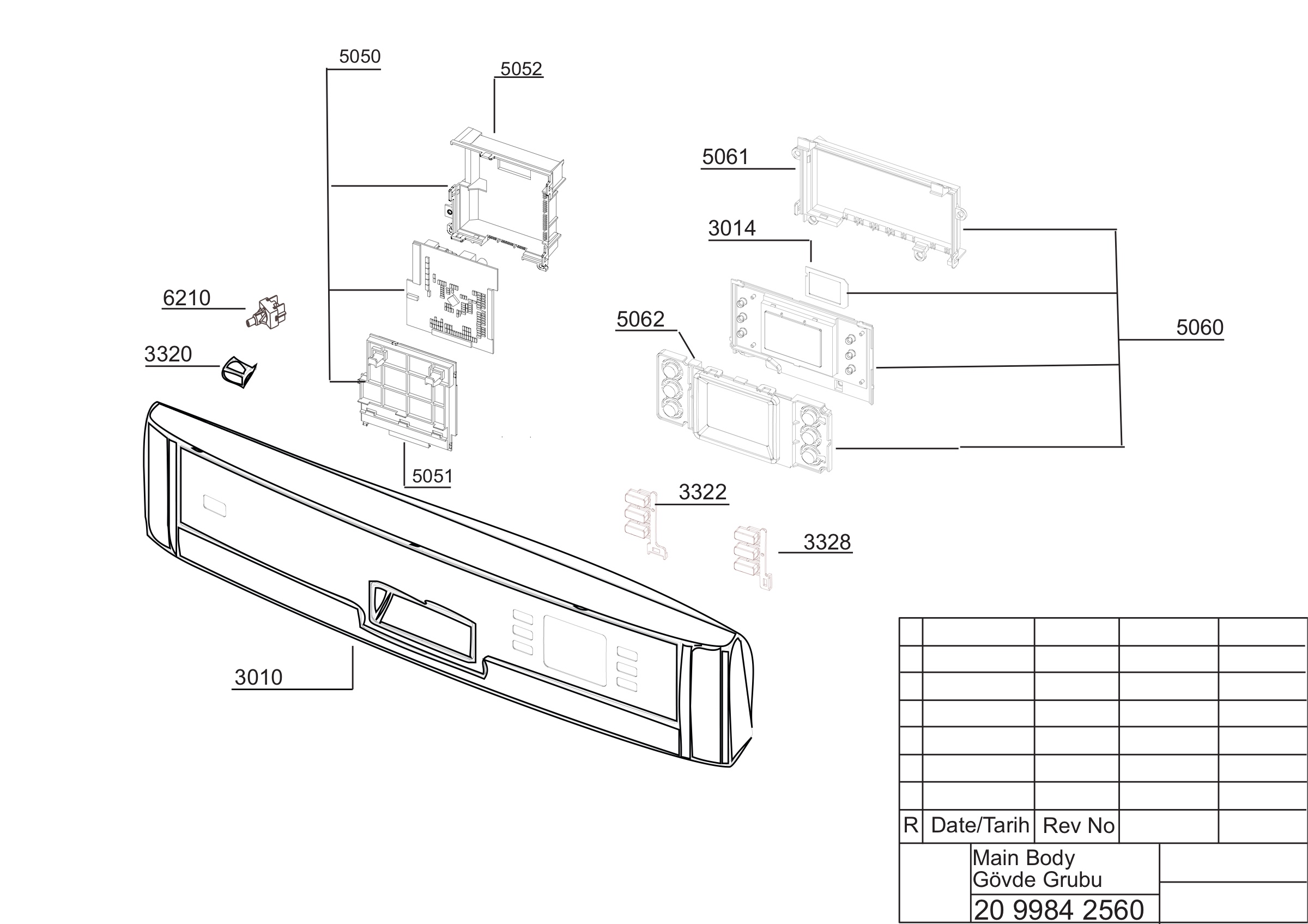 EXPLODED VIEW (PANEL GROUP)