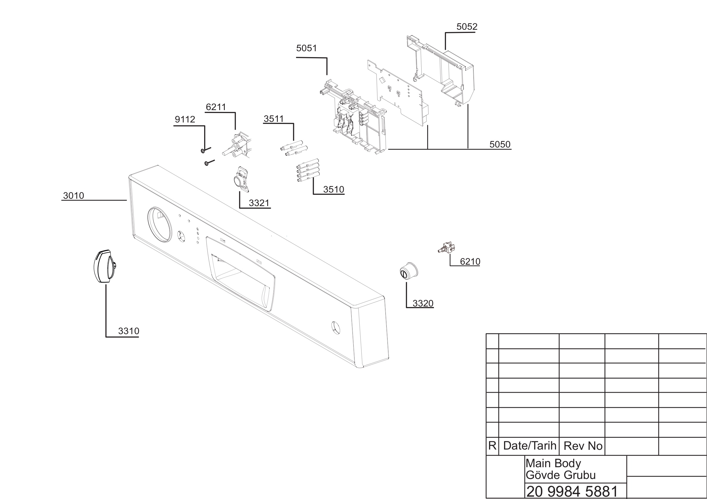 EXPLODED VIEW (PANEL GROUP)