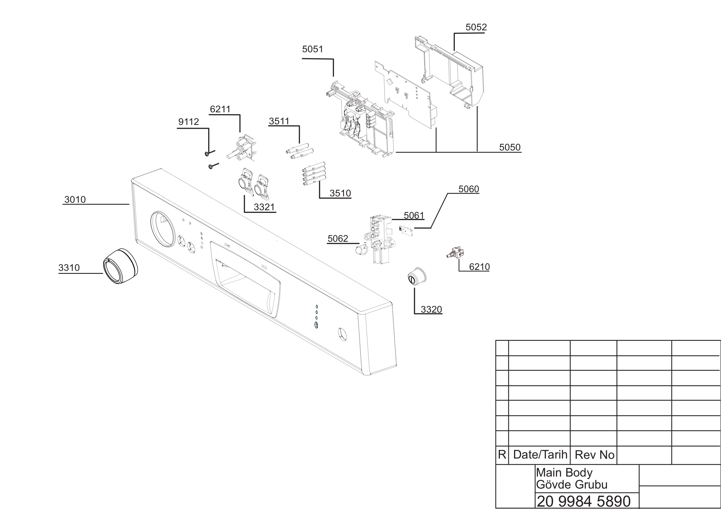 EXPLODED VIEW (PANEL GROUP)
