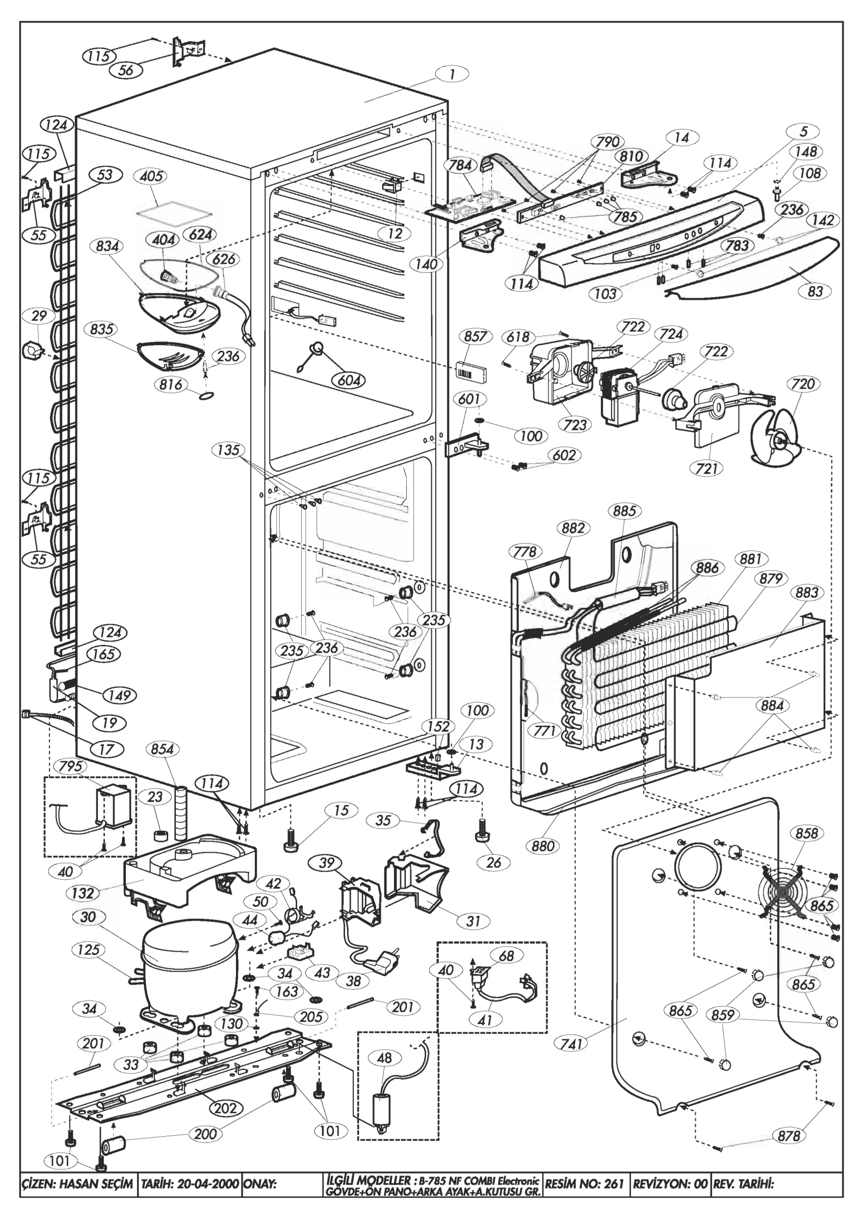 CABN. ASSY.ELEC.FRONT W.PAN.COM.TERM.ASSY.L.BOX(B-785)