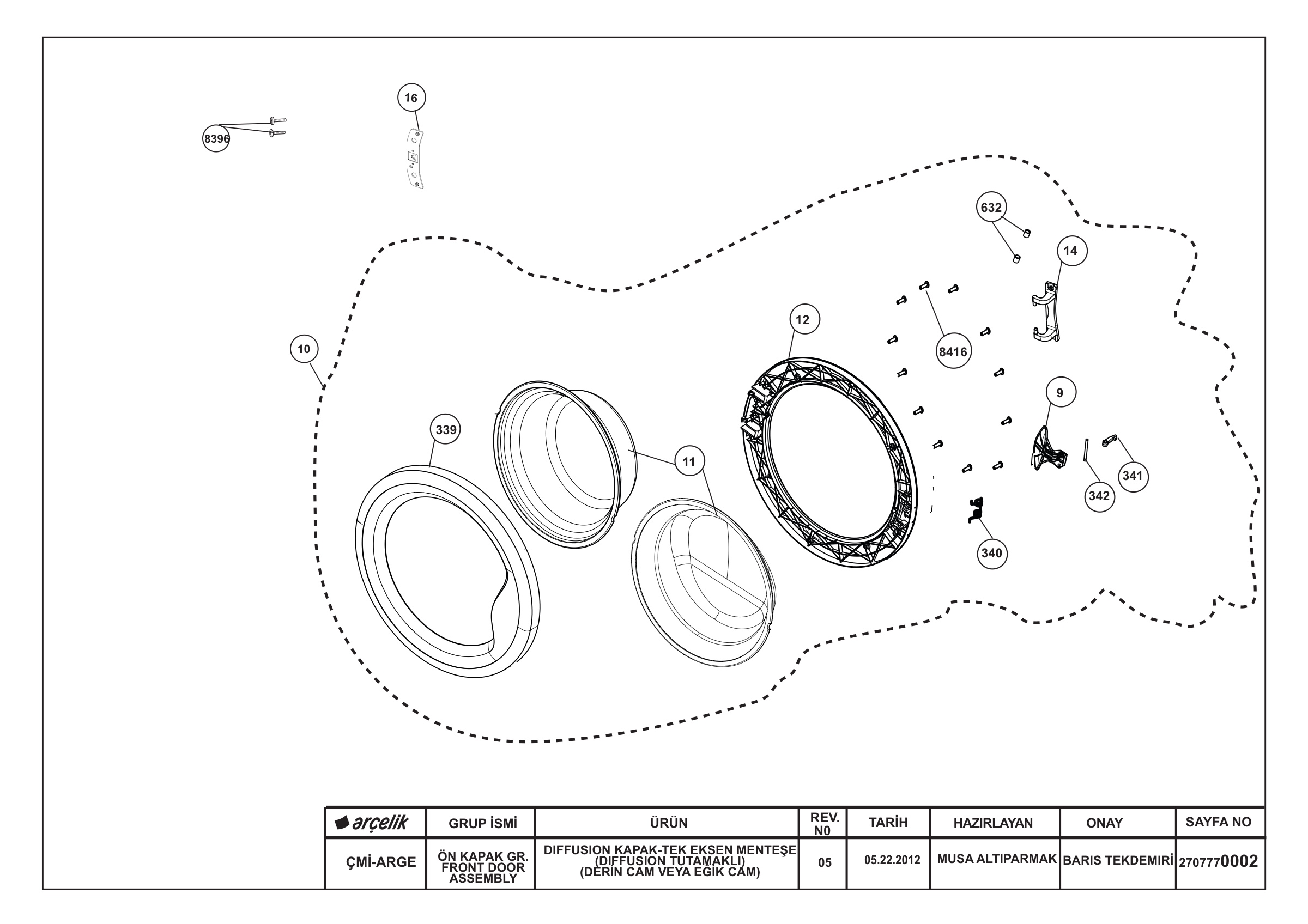 FRONT DOOR ASSEMBLY REV-05
