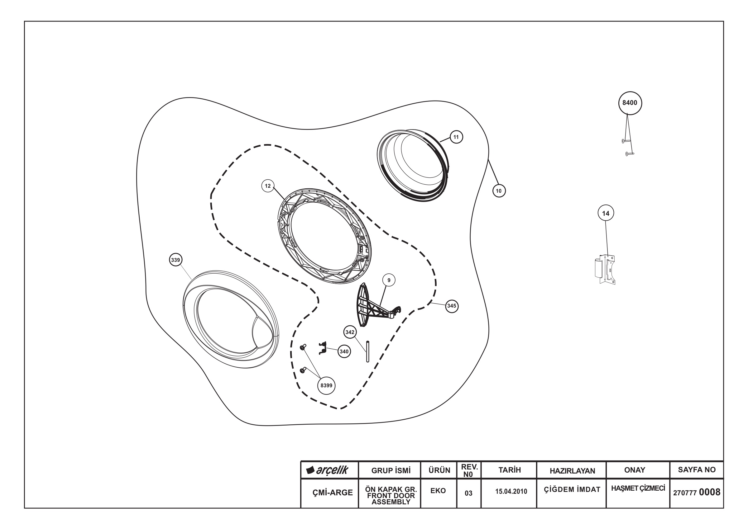 FRONDT DOOR ASSEMBLY REV-03