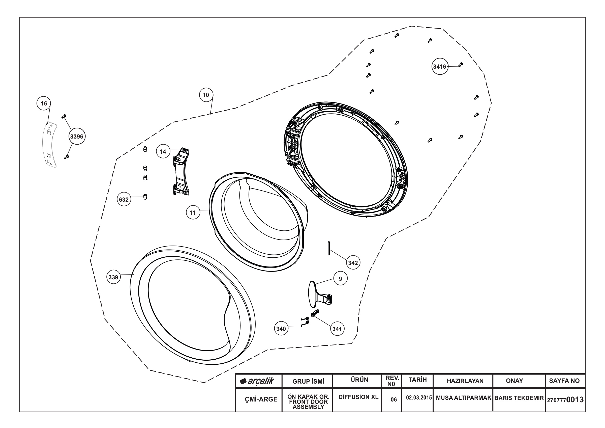 FRONDT DOOR ASSEMBLY REV-05