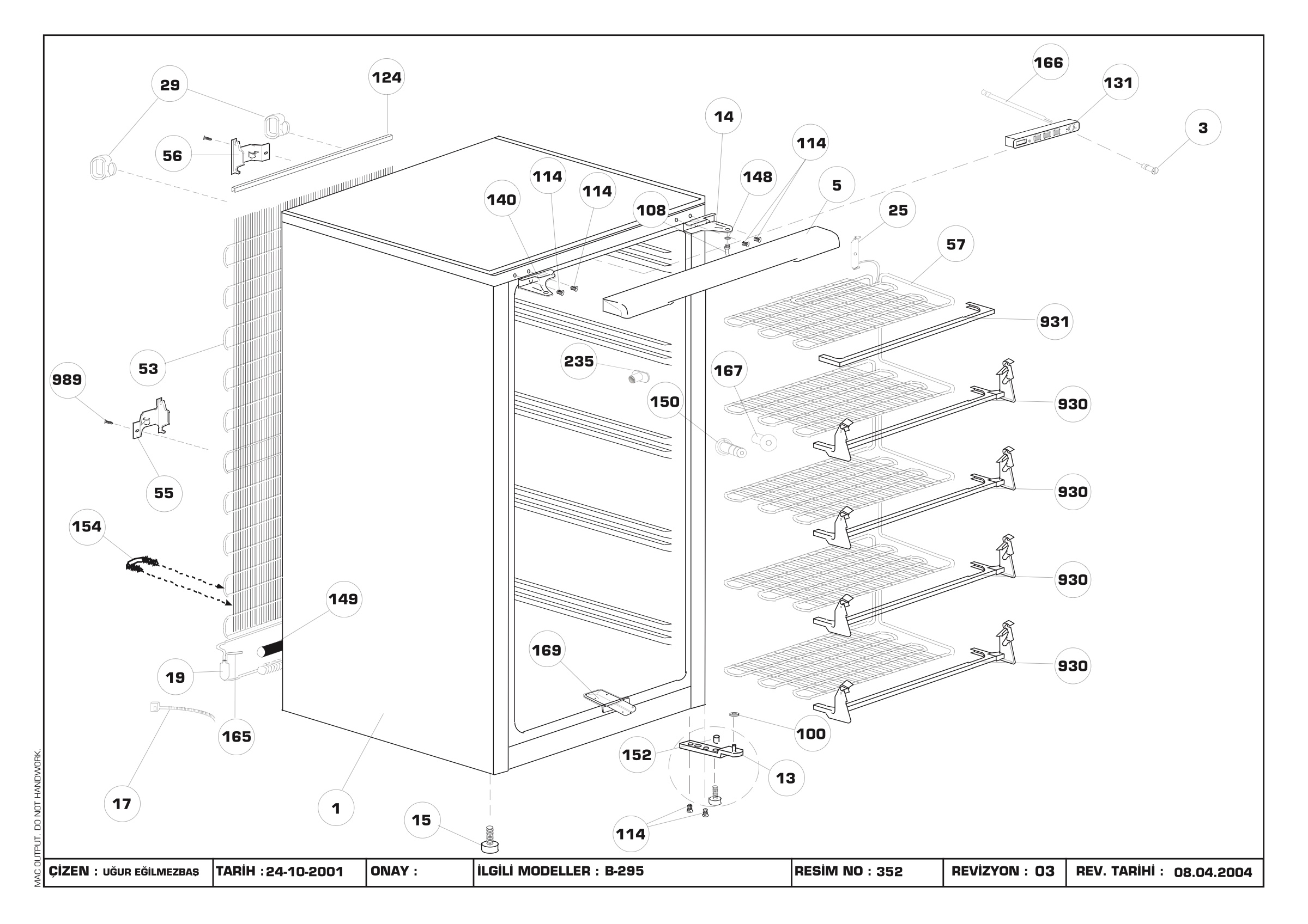CABINET ASSY. (B-295)