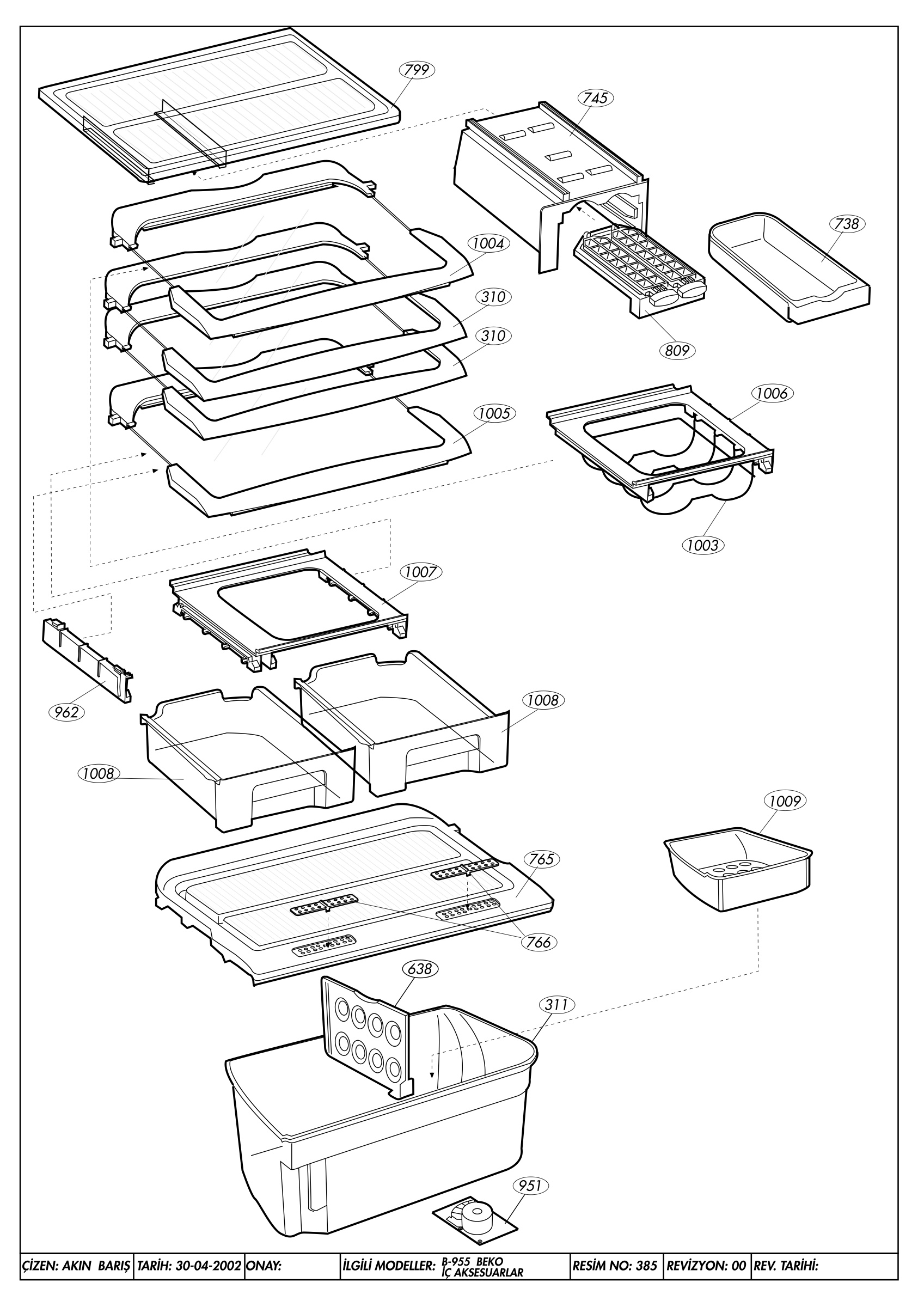 CABINET ACCESSORIES B-955