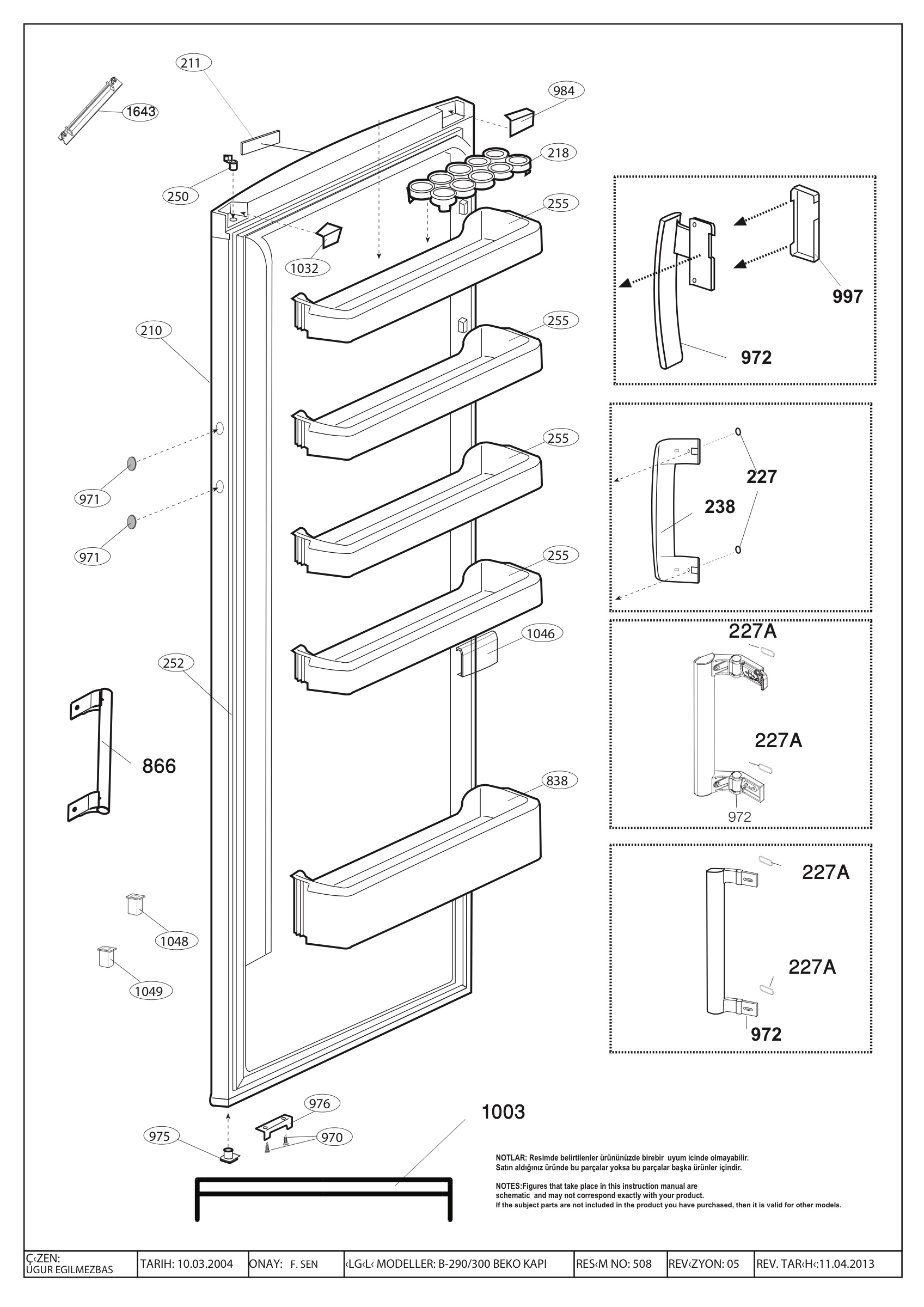 DOOR ASSY. (B-290)