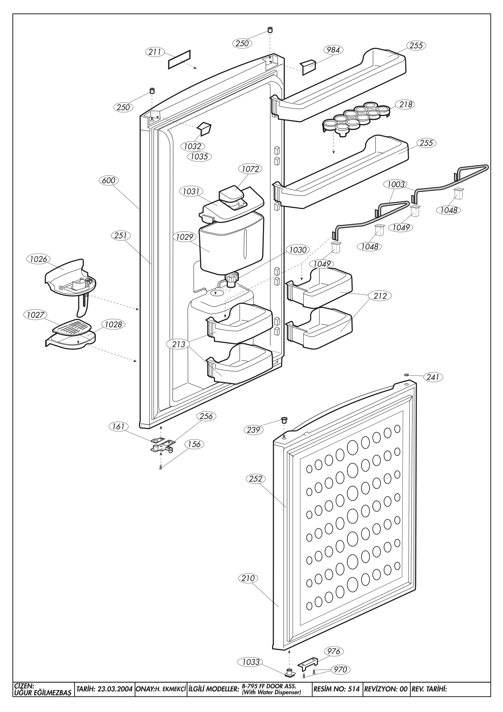 DOOR ACCESSORIES (B-7795 FF WD CDM)