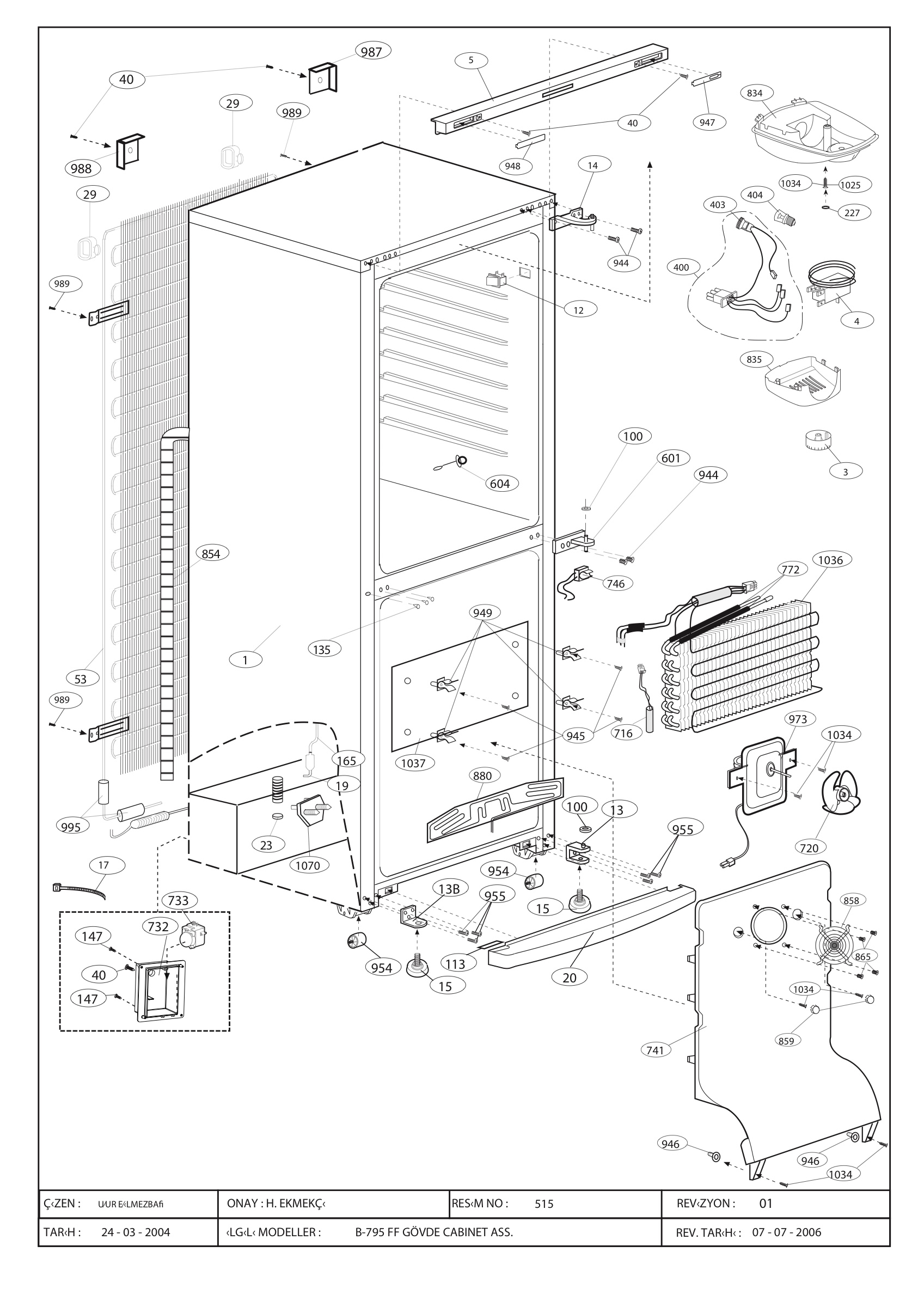 CABINET (B-795 FF)