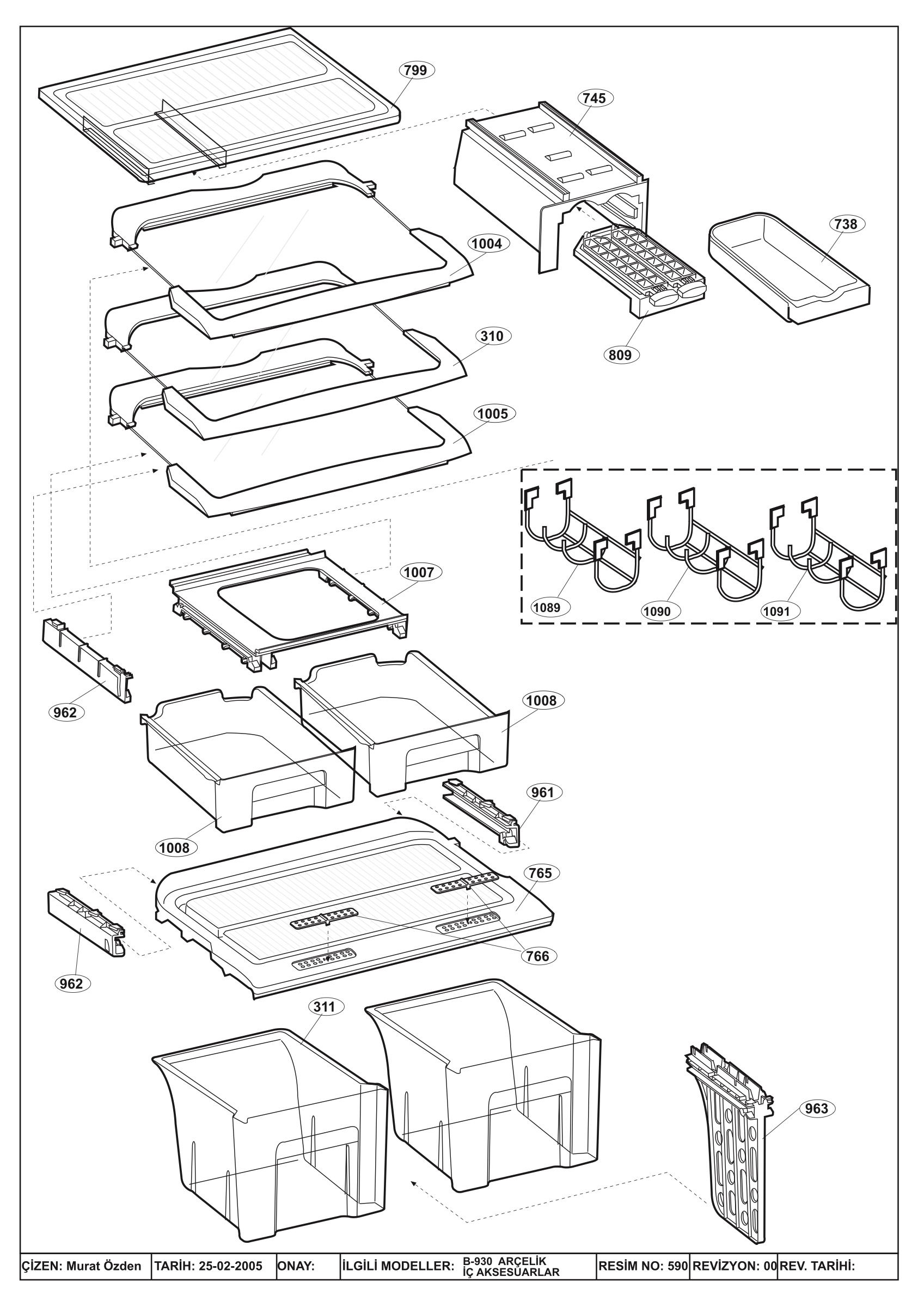 CABINET ACCES. B965