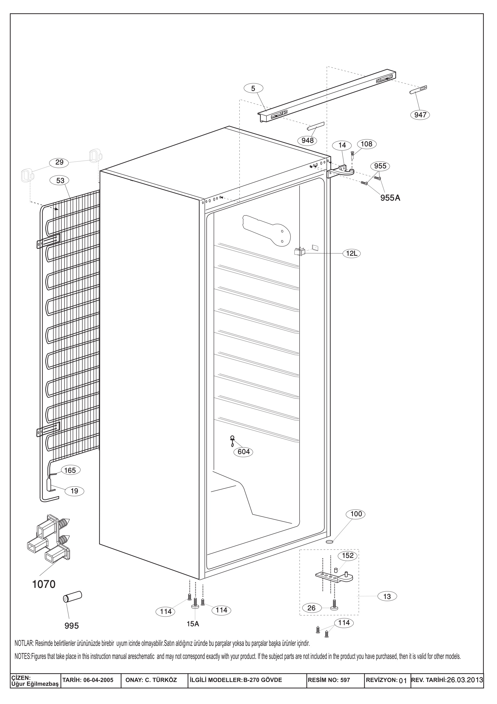 CABINET ASSY. (B-270)