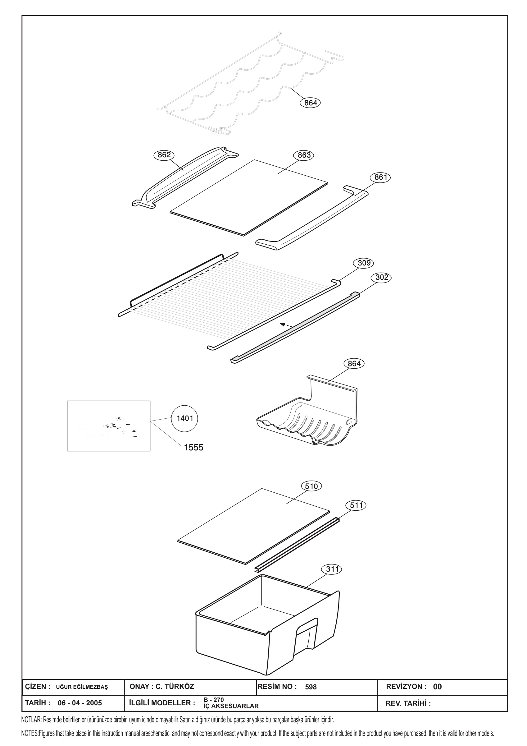 CABINET ACCESSORIES (B-270)