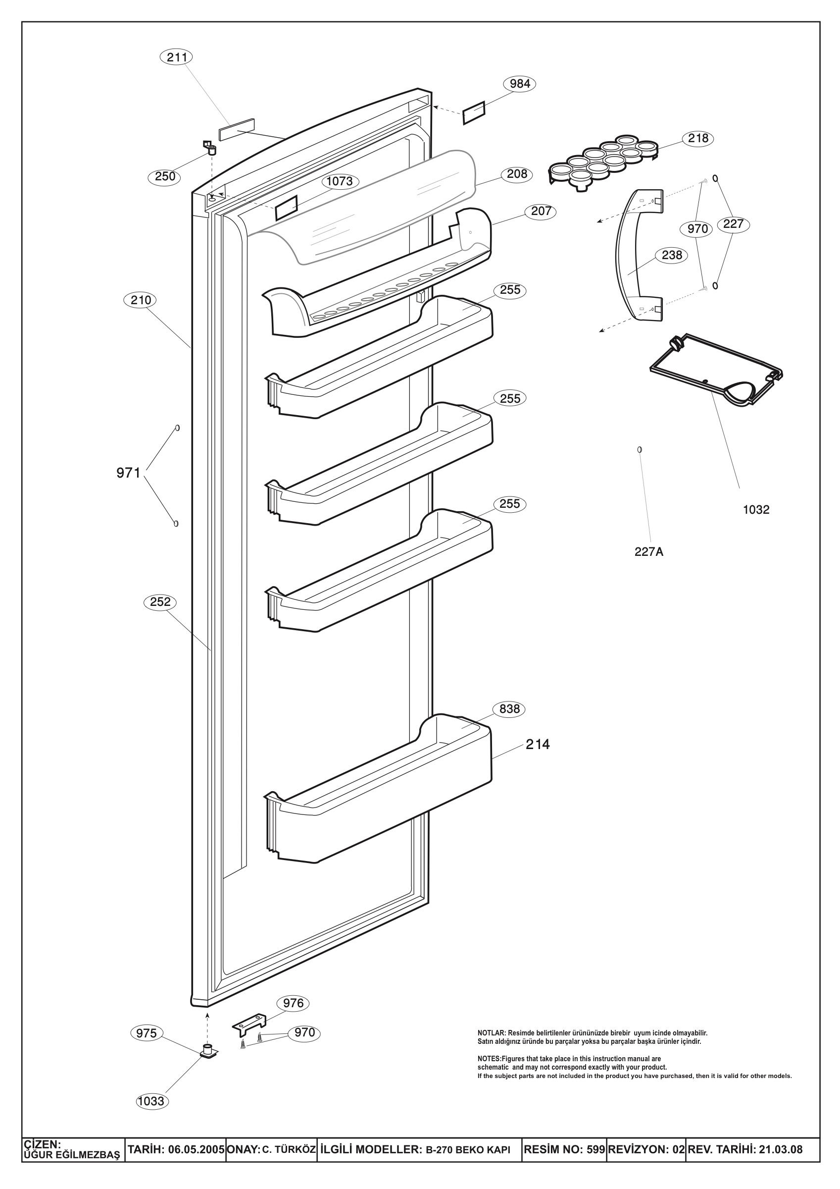DOOR ASSY. (B-270)