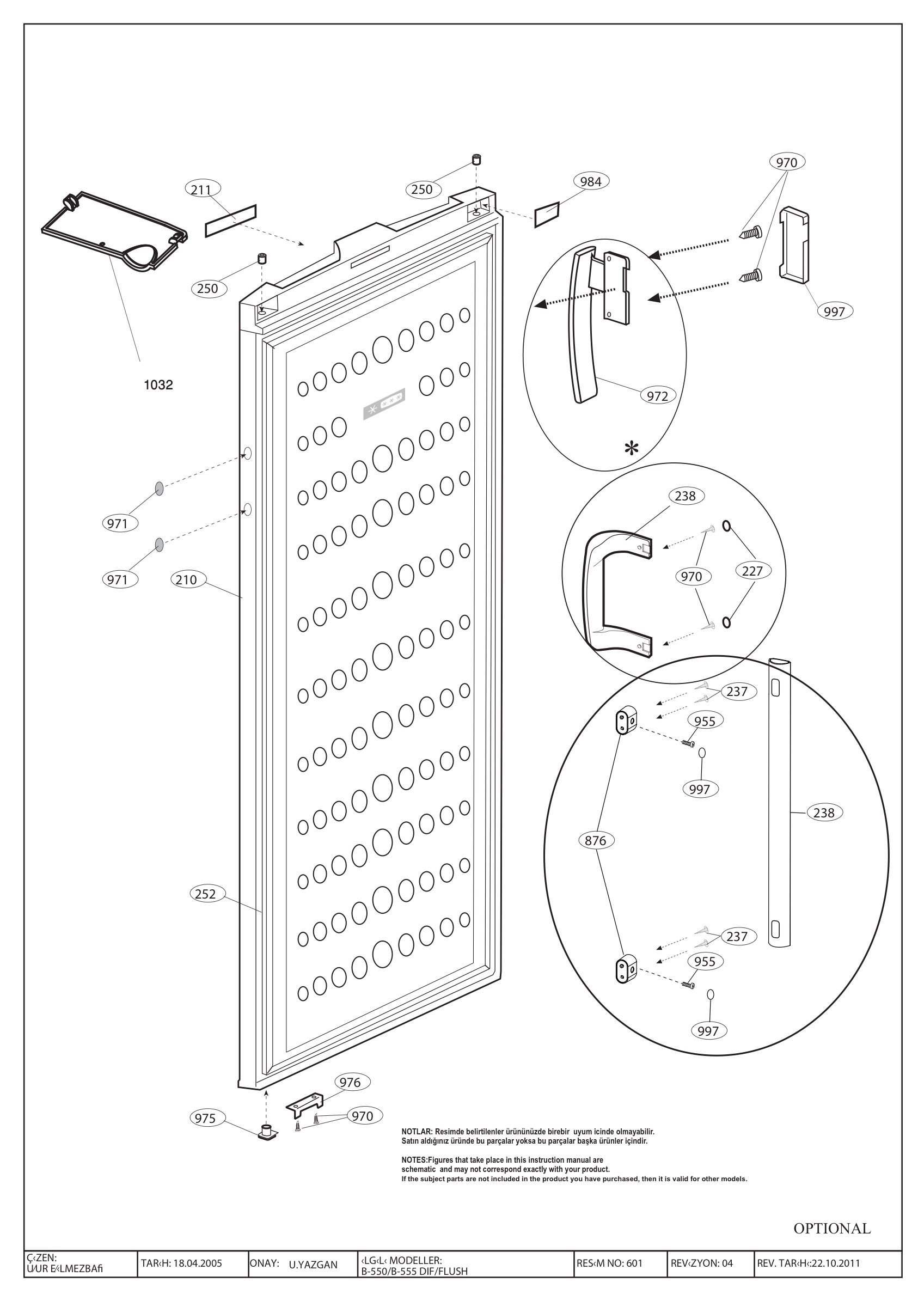 Beko Fridge & Freezer TZDA523W (7201946314) Spares