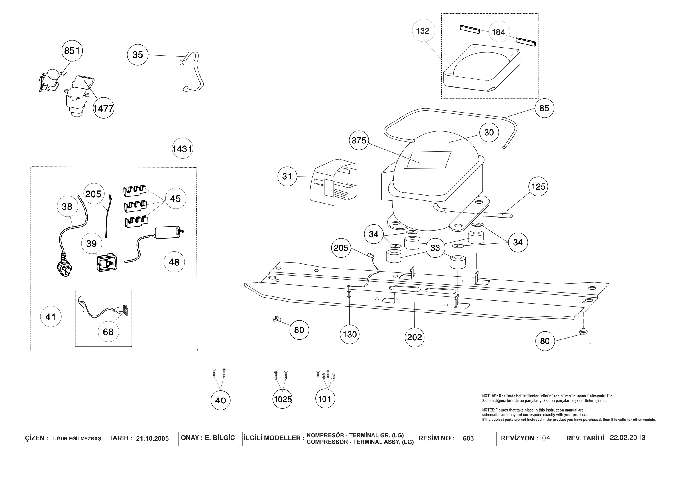 COMPRESSOR ASSY. (LG COMPRESSOR)