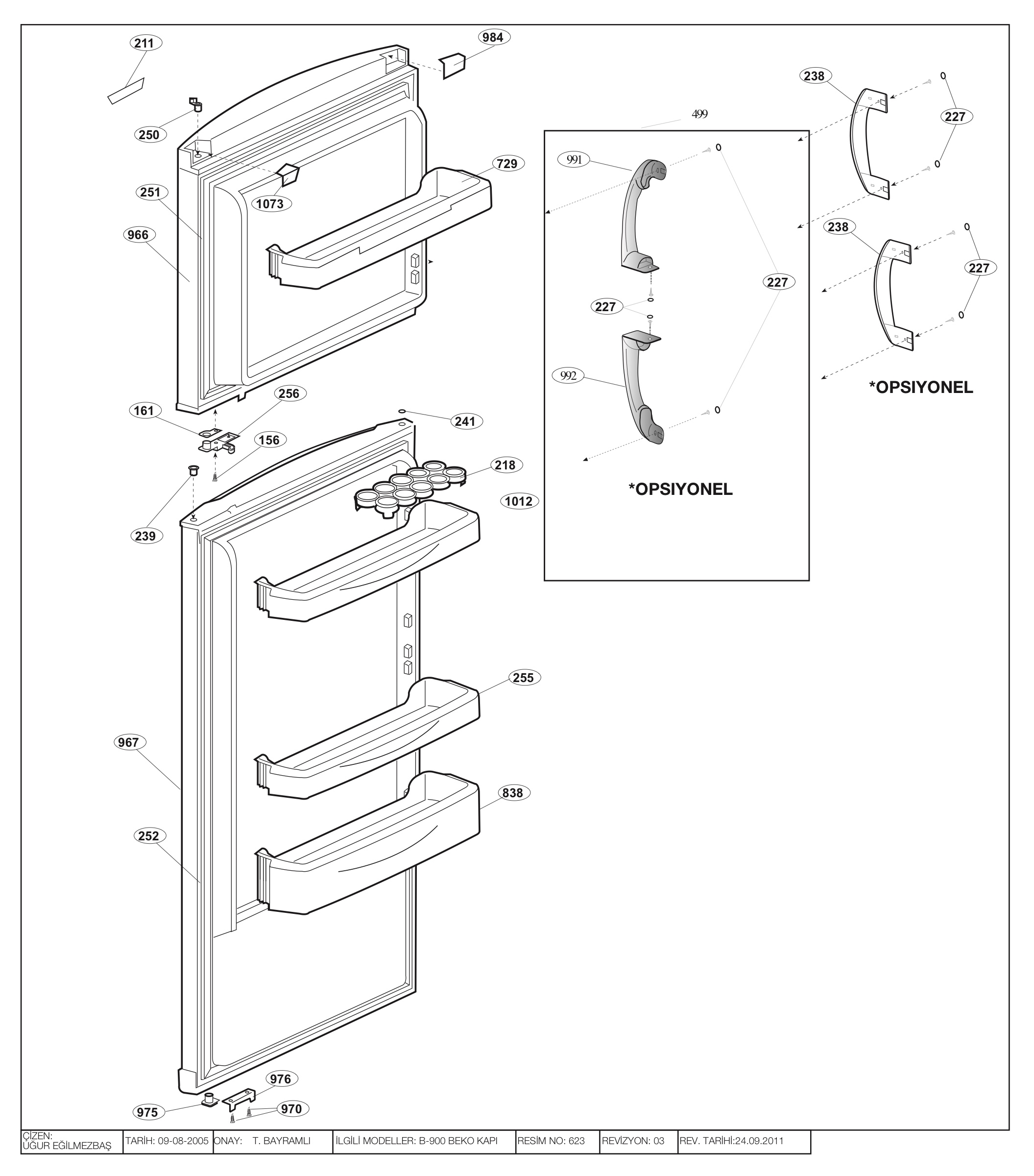 B900/DOOR ACCESSORIES