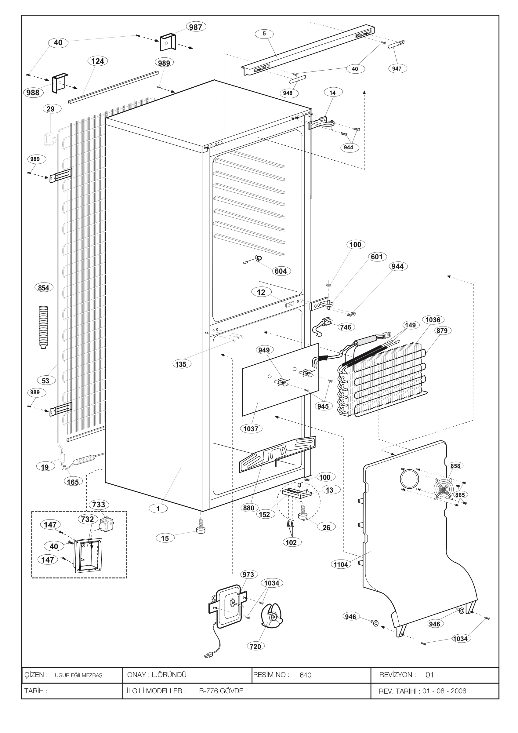 CABINET ASSY. (B-776)