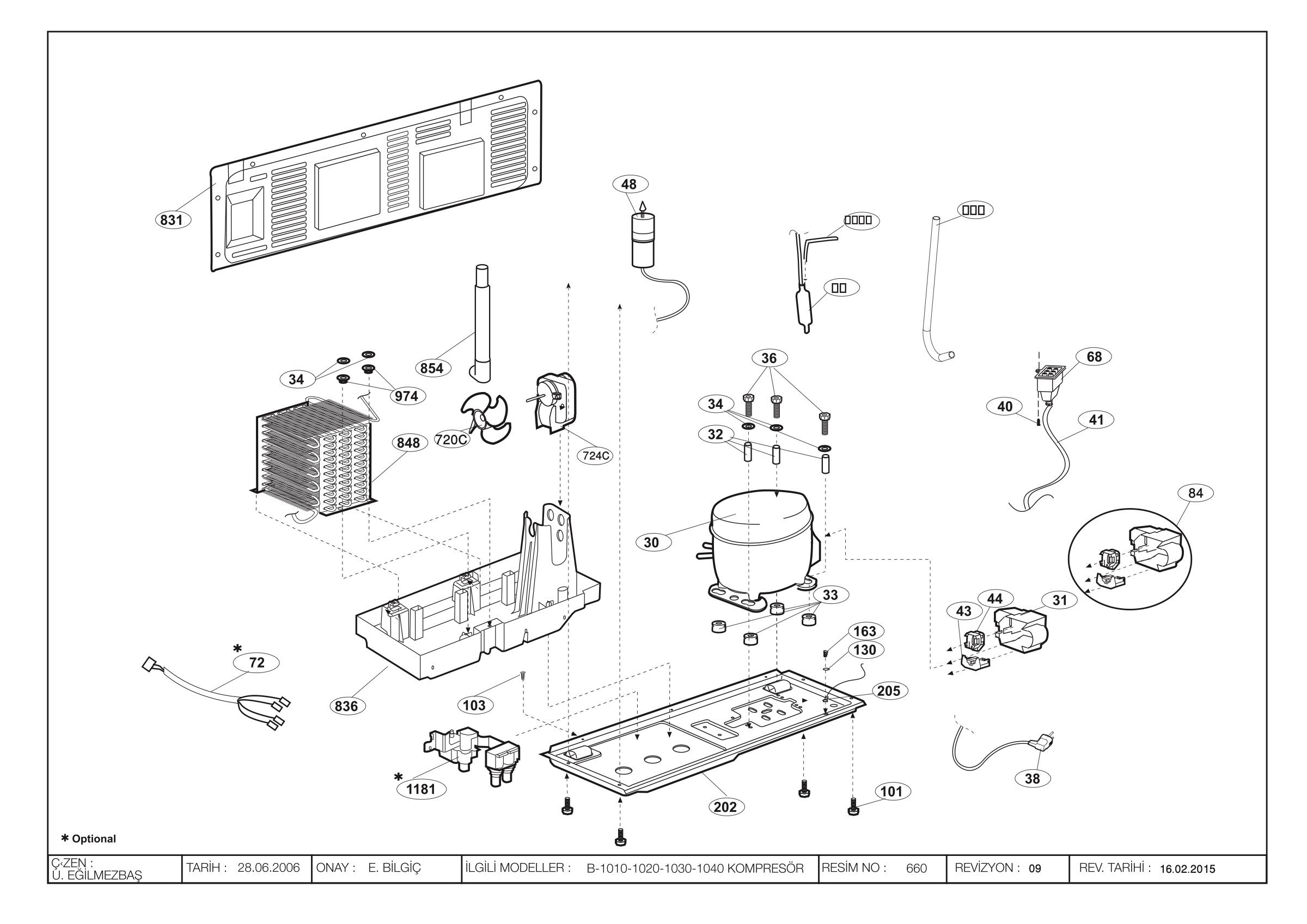 SBS.COMPR.ASSY.B-1010