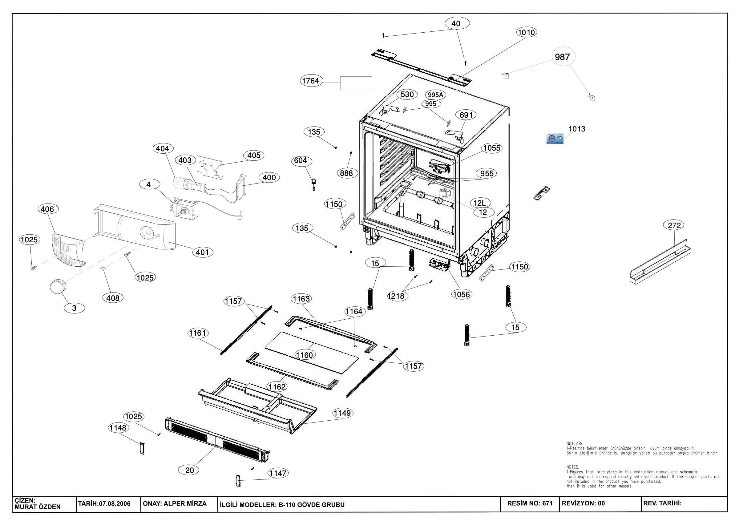 Lamona Fridge & Freezer HJA6312 (7248746419) Spares