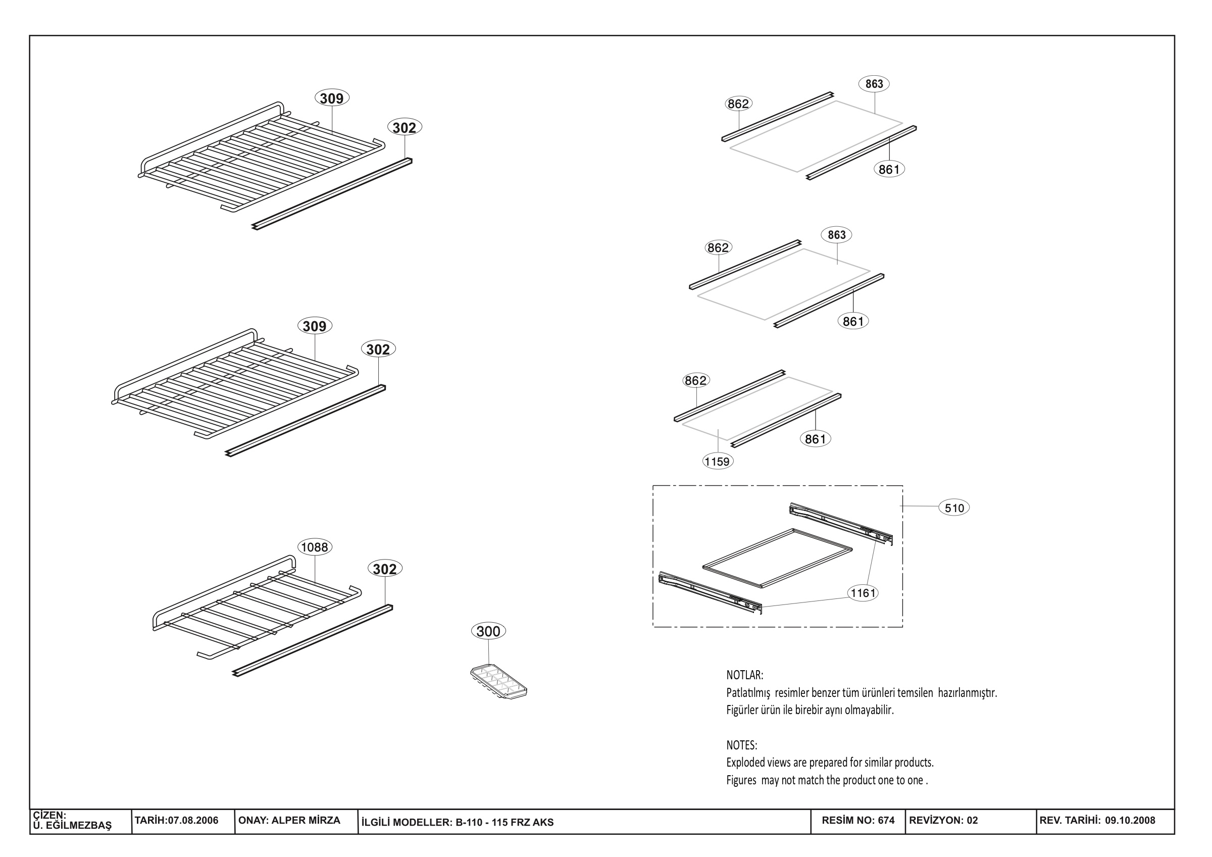 Lamona Fridge & Freezer HJA6312 (7248746419) Spares