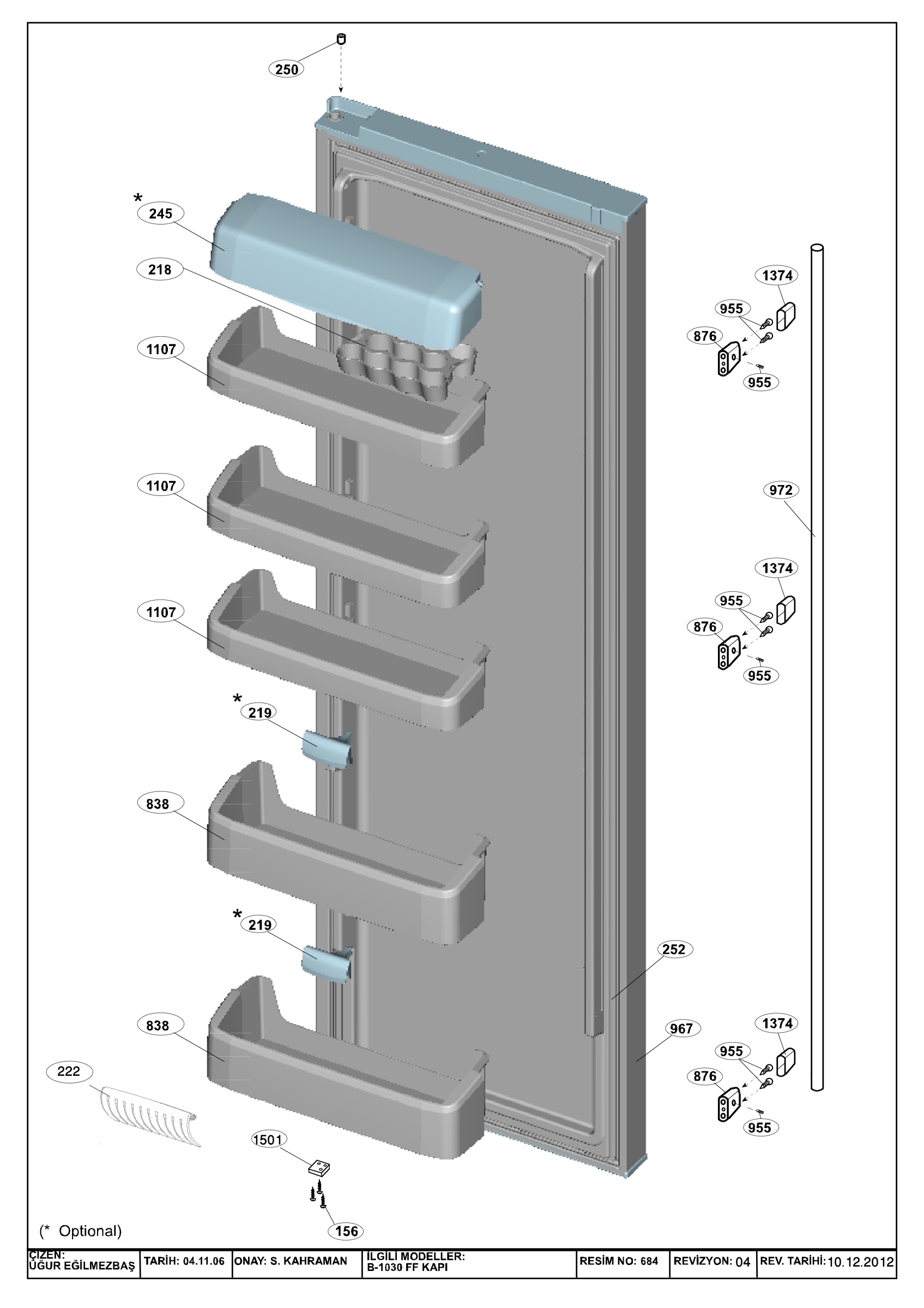 B1030/DOOR ACCESSORIES
