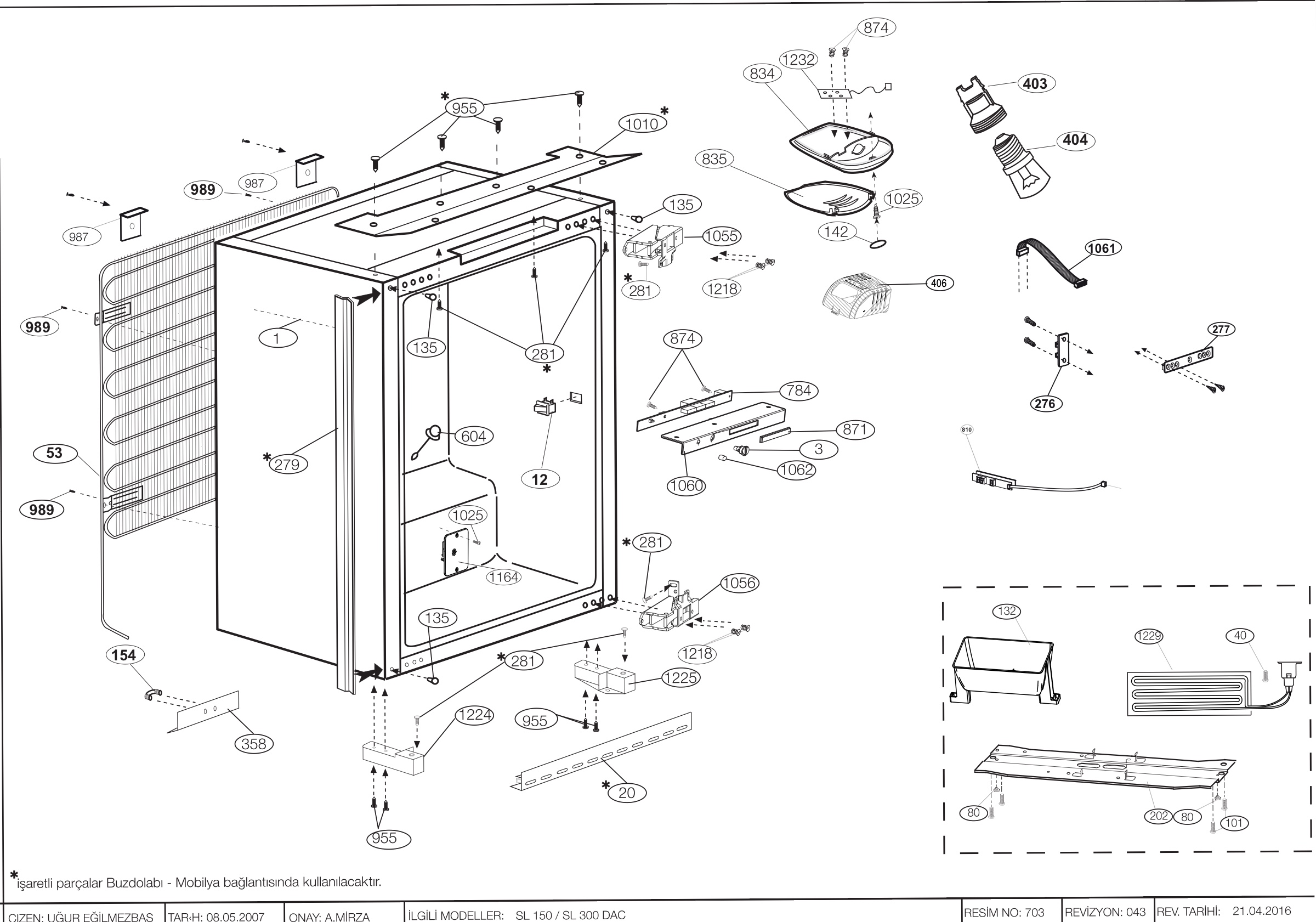 Lamona Fridge & Freezer HJA6740 (7226346419) Spares