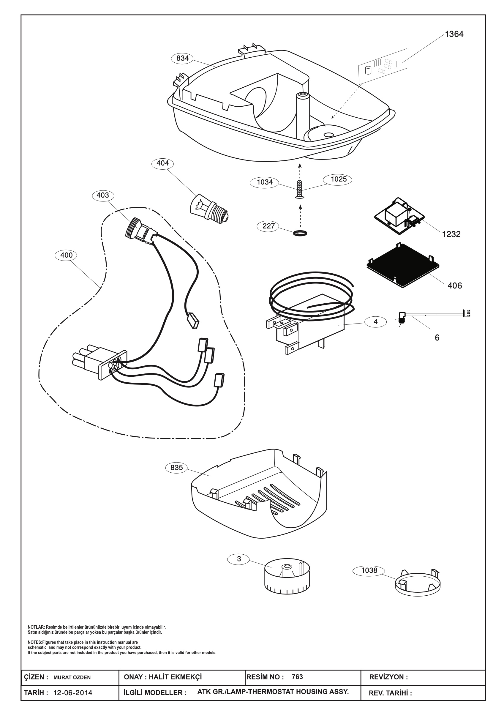 LAMP - THERMOSTAT HOUSING ASSY.