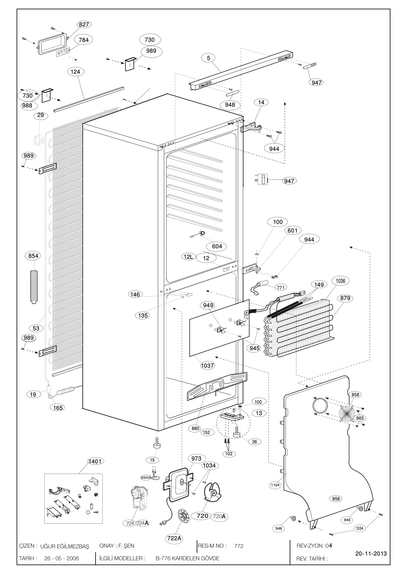 CABINET ASSY. (B-776)