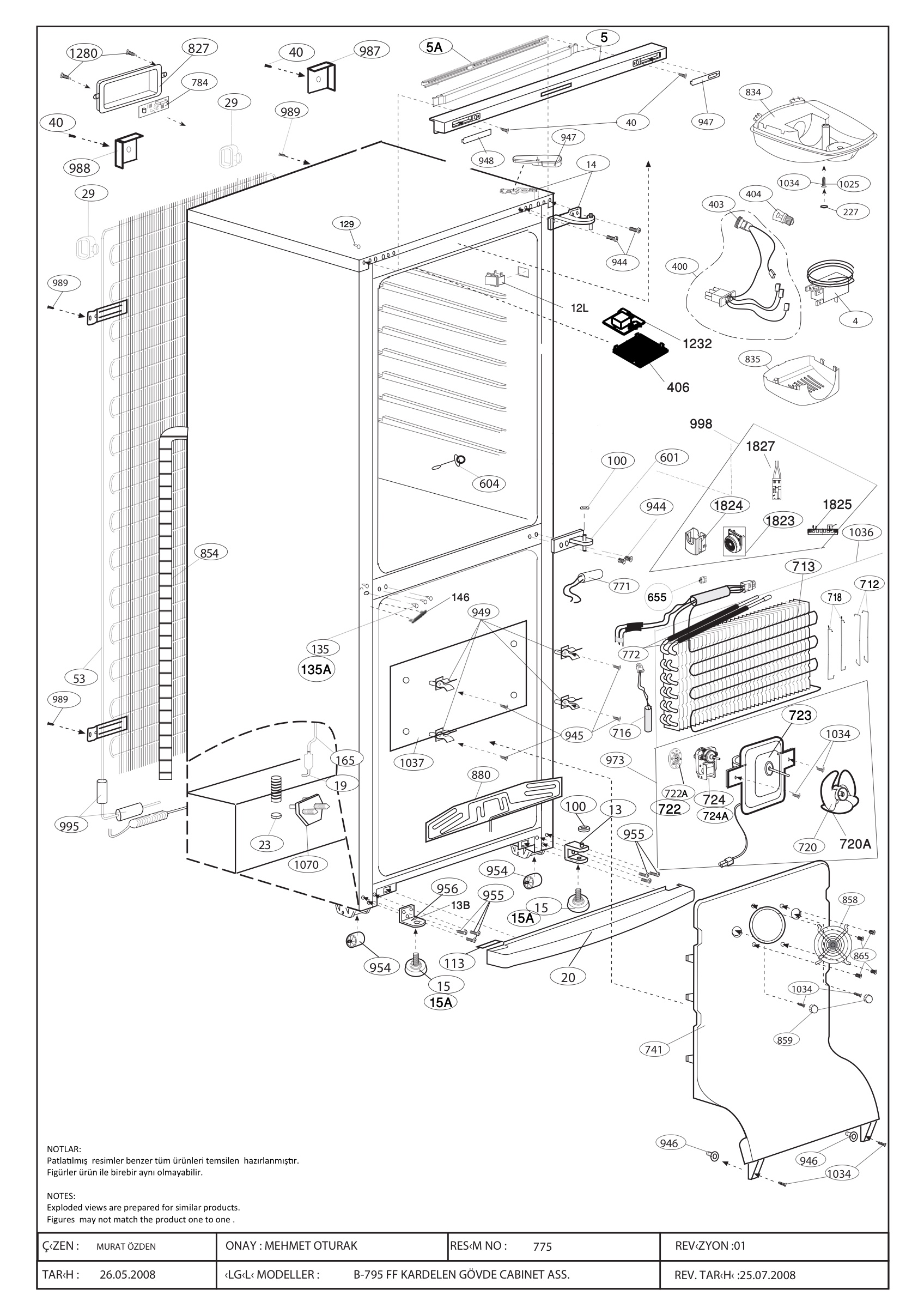 CABINET ASSY. (B-795)