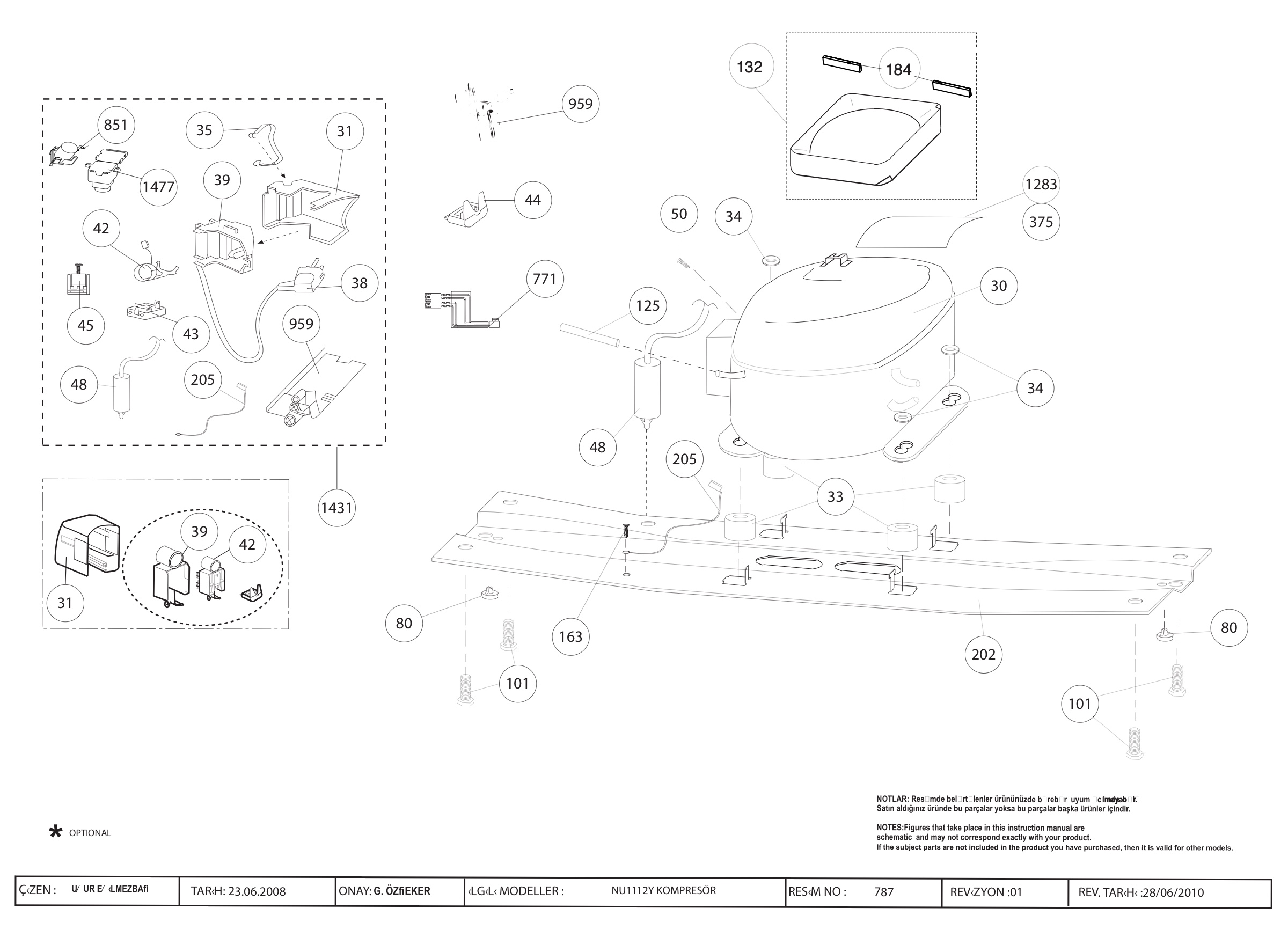 Beko Fridge & Freezer UFF584APW (7270746314) Spares