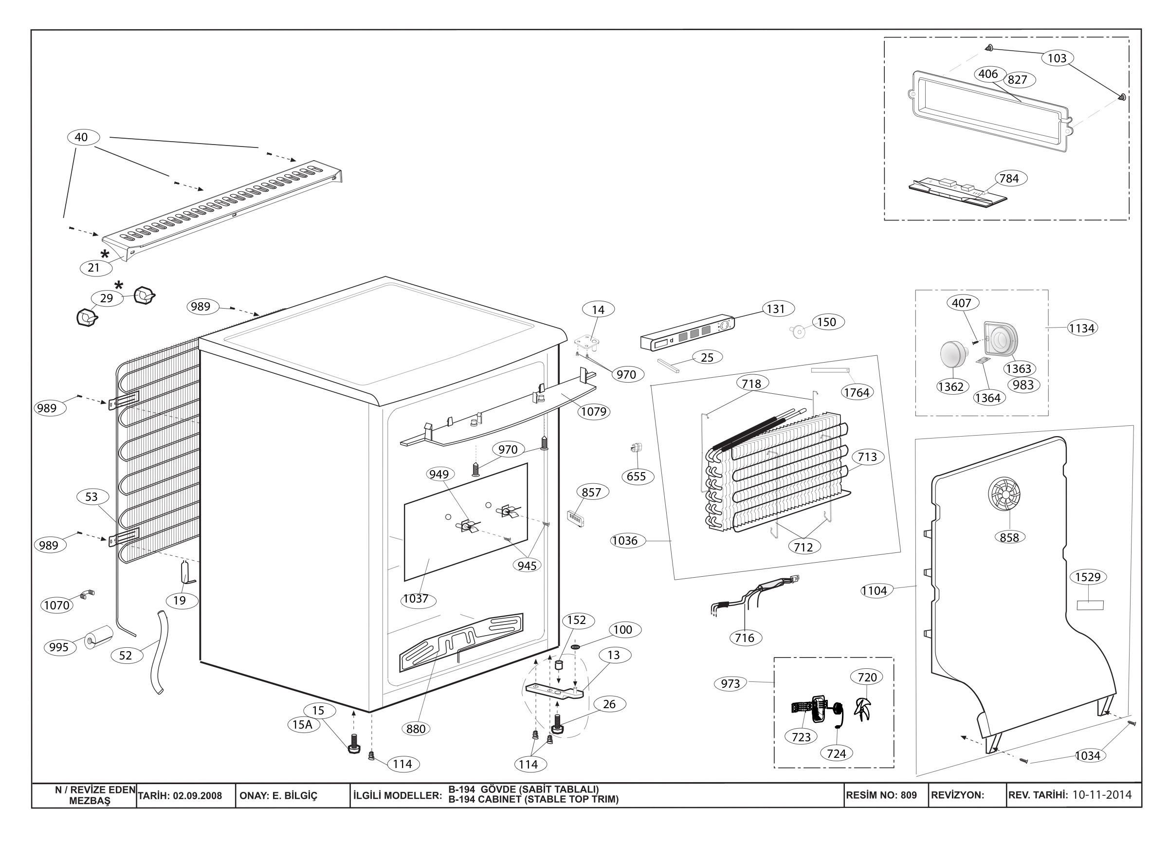 ぷうページ Beko Fridge & Freezer UFF584APW (7270746314) Spares