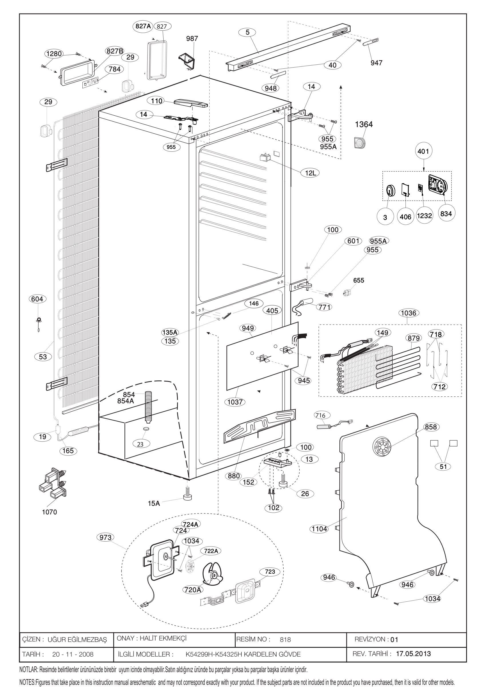 CABINET ASSY.(B-725)